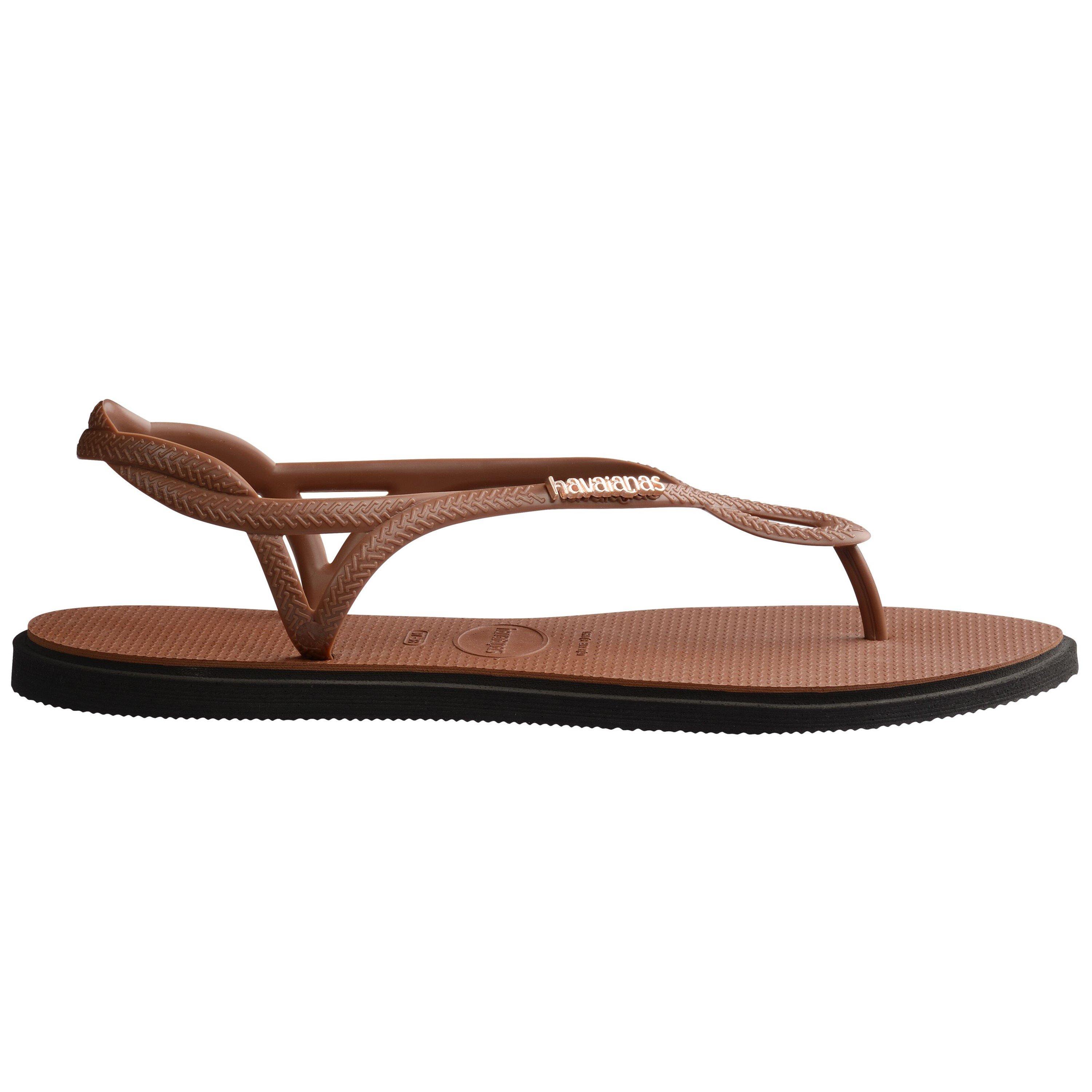 Rust/Black - Havaianas - Women's Luna Point Flip Flops - 3