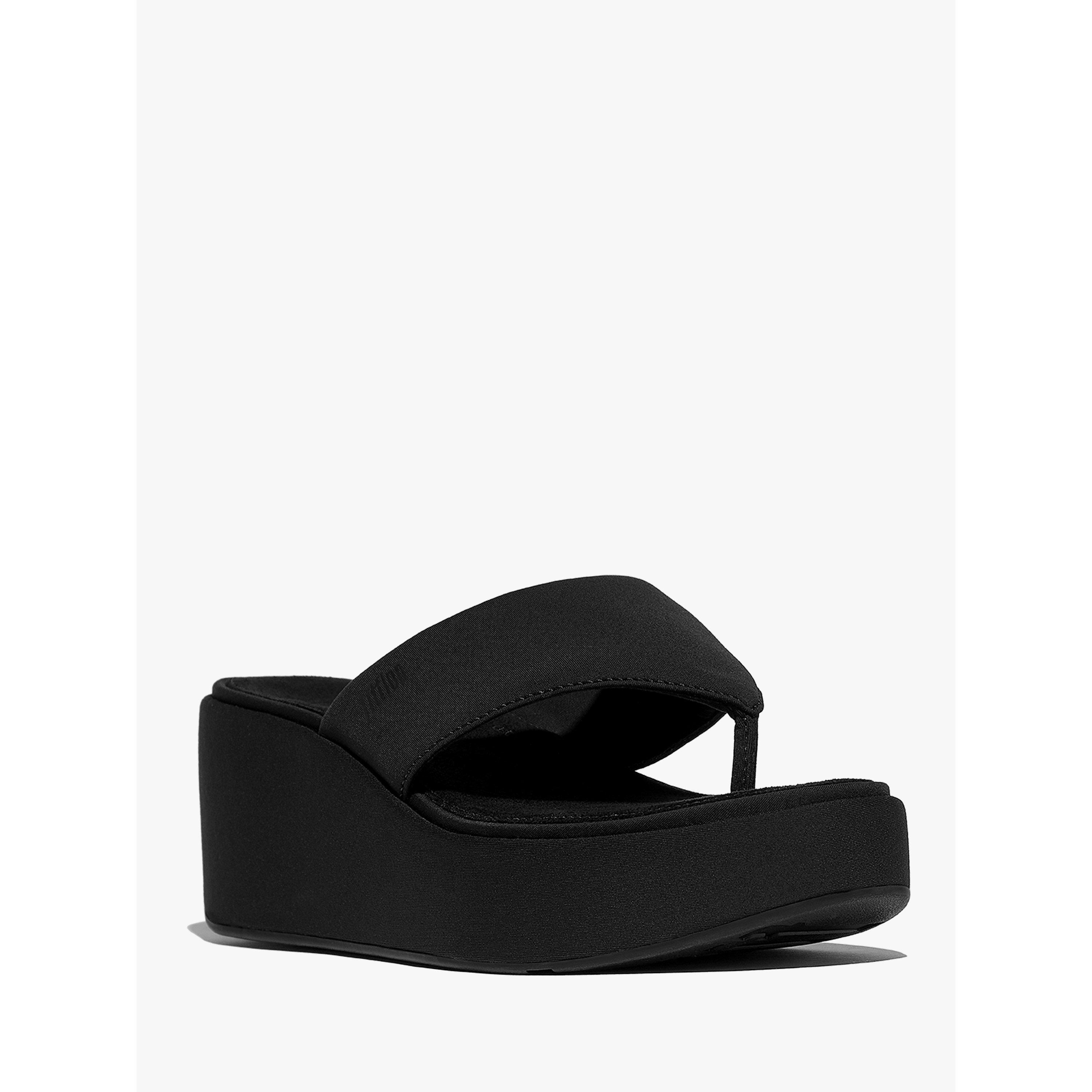 All Black - FitFlop - Platforms Wedge Sandals - 3