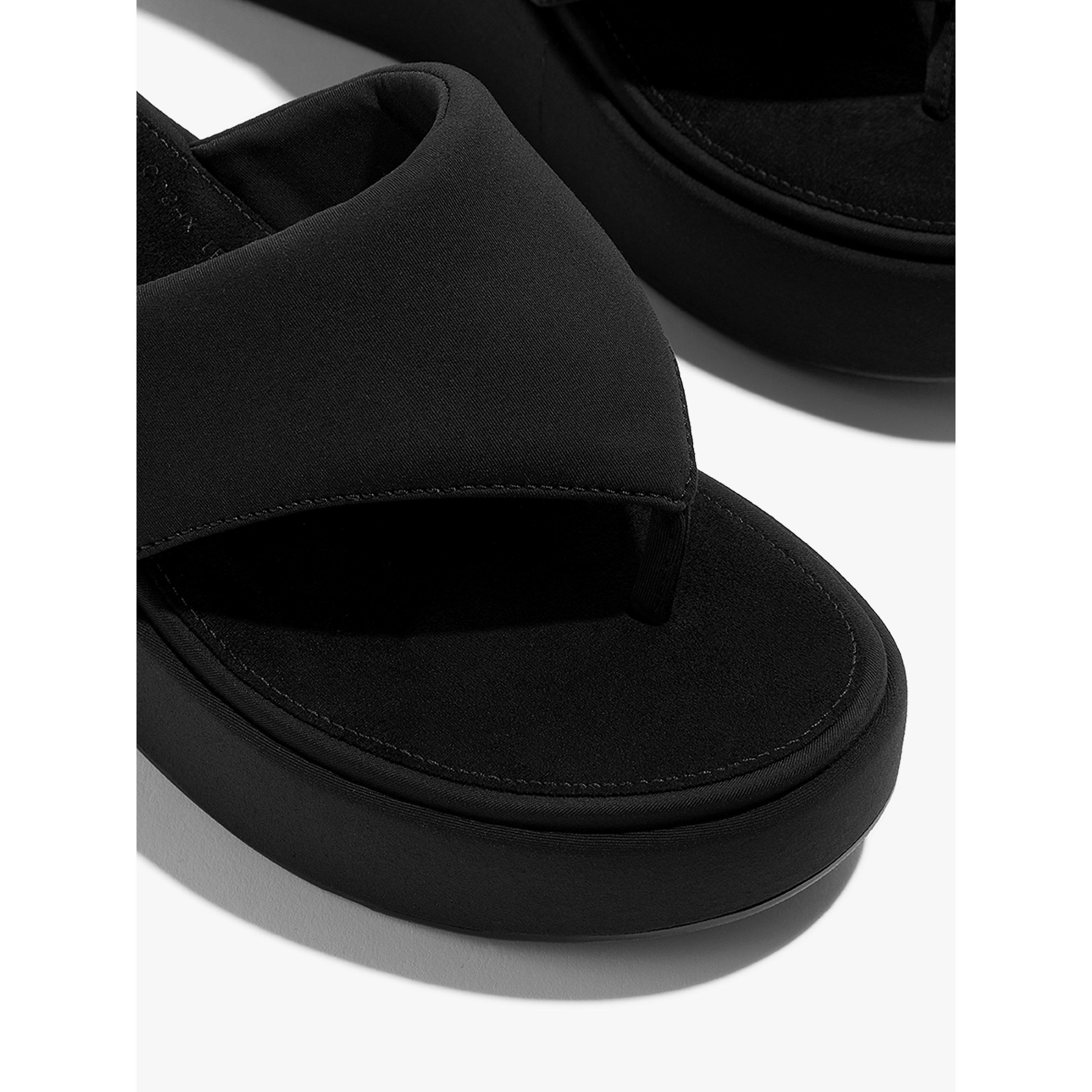 All Black - FitFlop - Platforms Wedge Sandals - 4