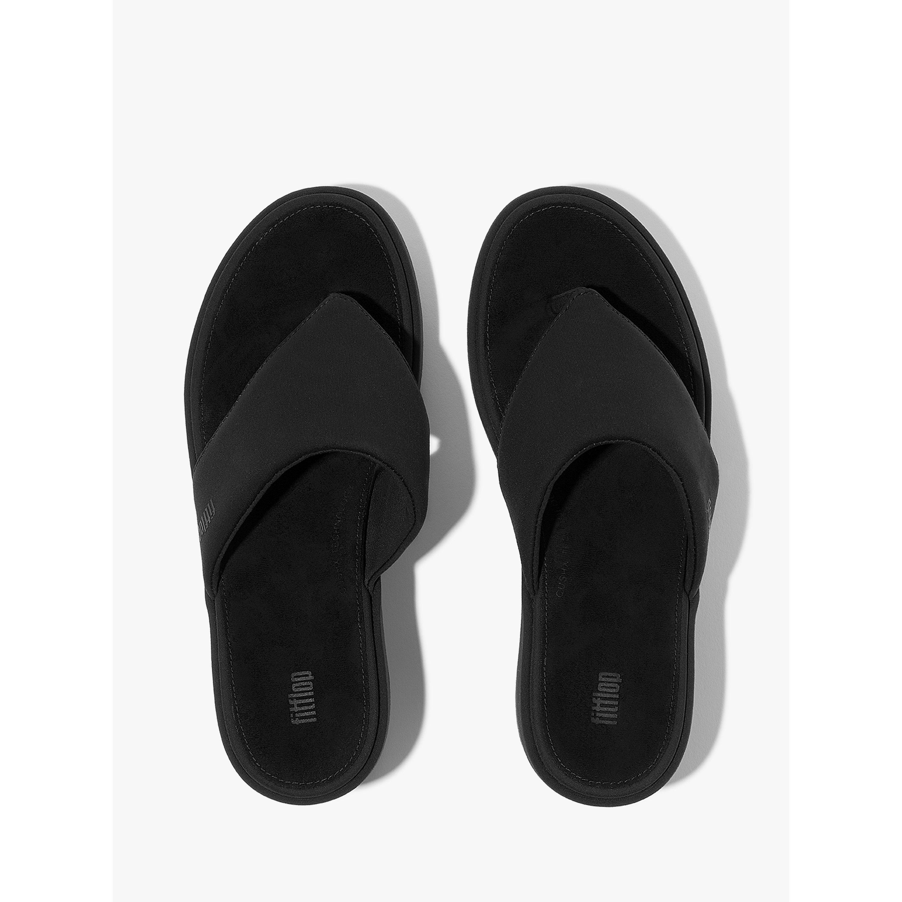 All Black - FitFlop - Platforms Wedge Sandals - 5