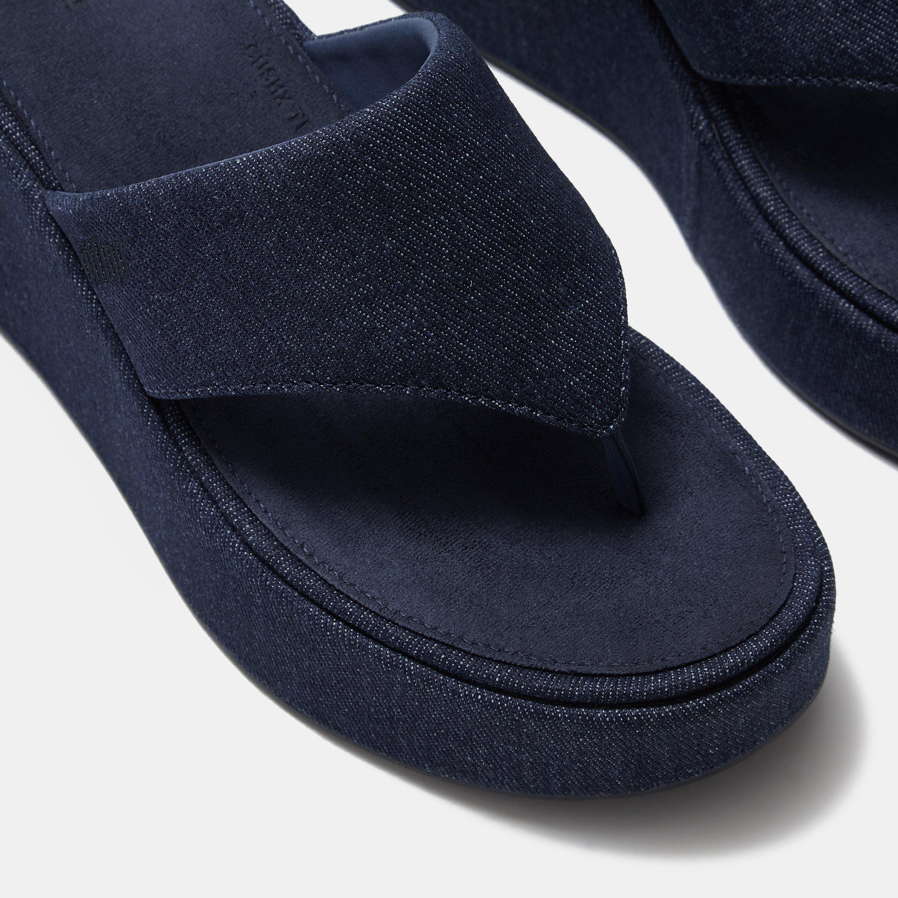 Dark Denim - Fitflop - Women's Wedge Heeled Sandals - 4