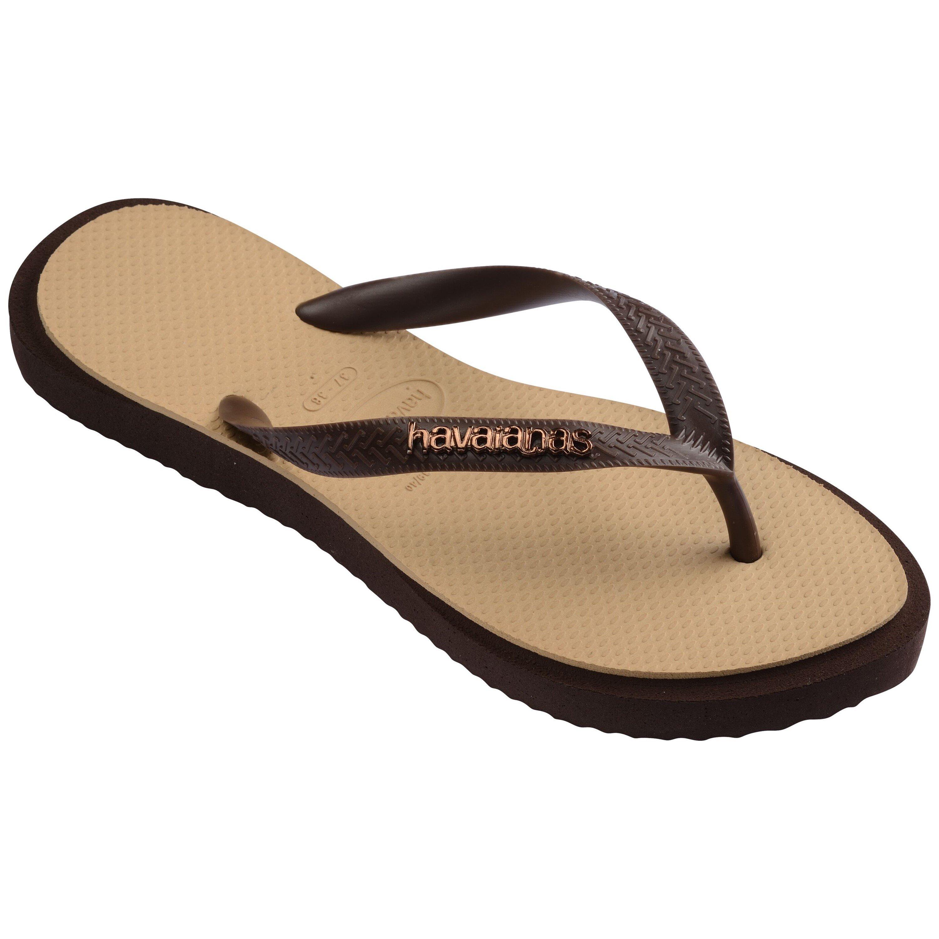 Brown/Golden - Havaianas - Women's Top Point Fusion Flip Flops - 2