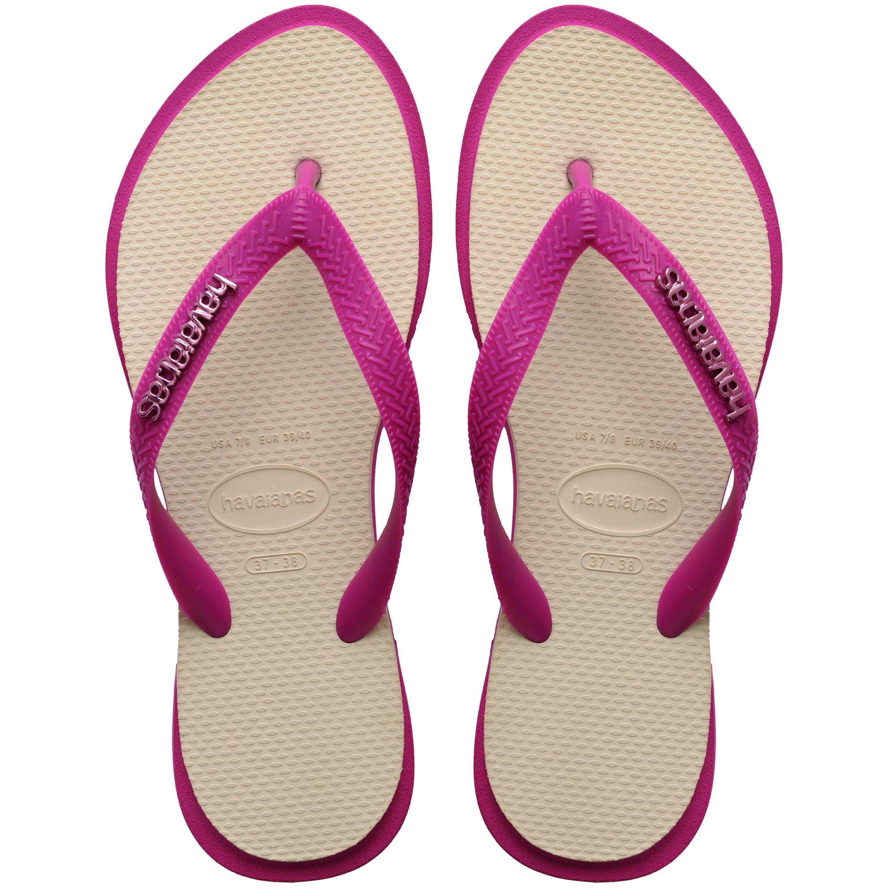 Rose Gum/Beige - Havaianas - Women's Top Point Fusion Flip Flops - 1