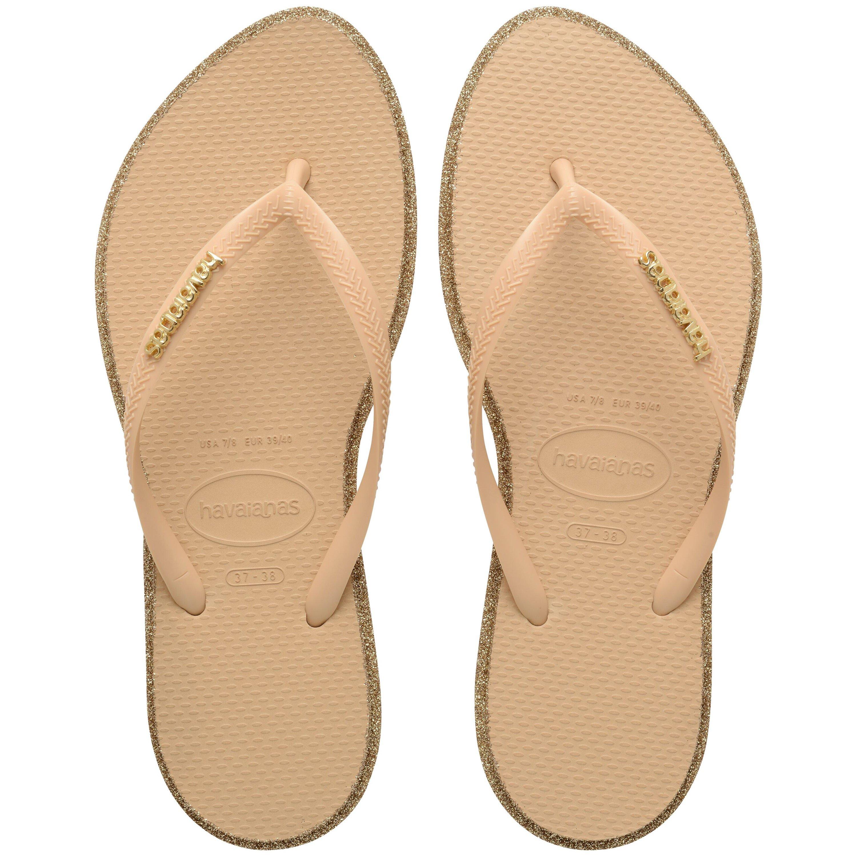 Havaianas Women's Slim Point Glitter Flip Flops