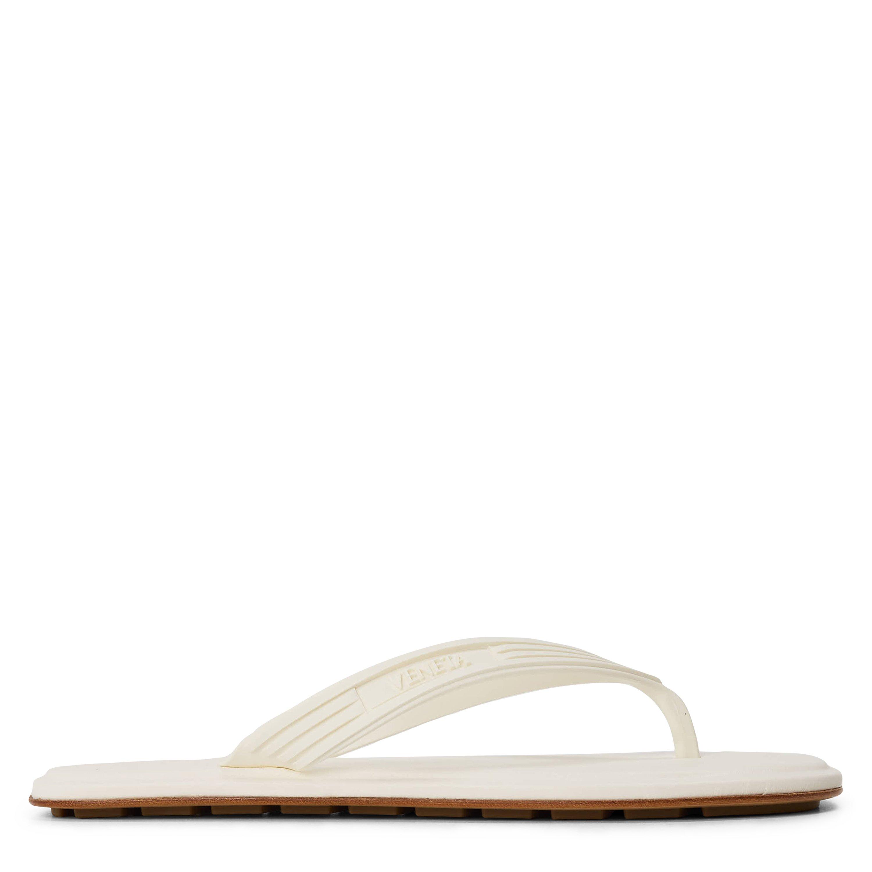 Bottega Veneta Women's Flip Flops - Alabaster - Size 4 (37)