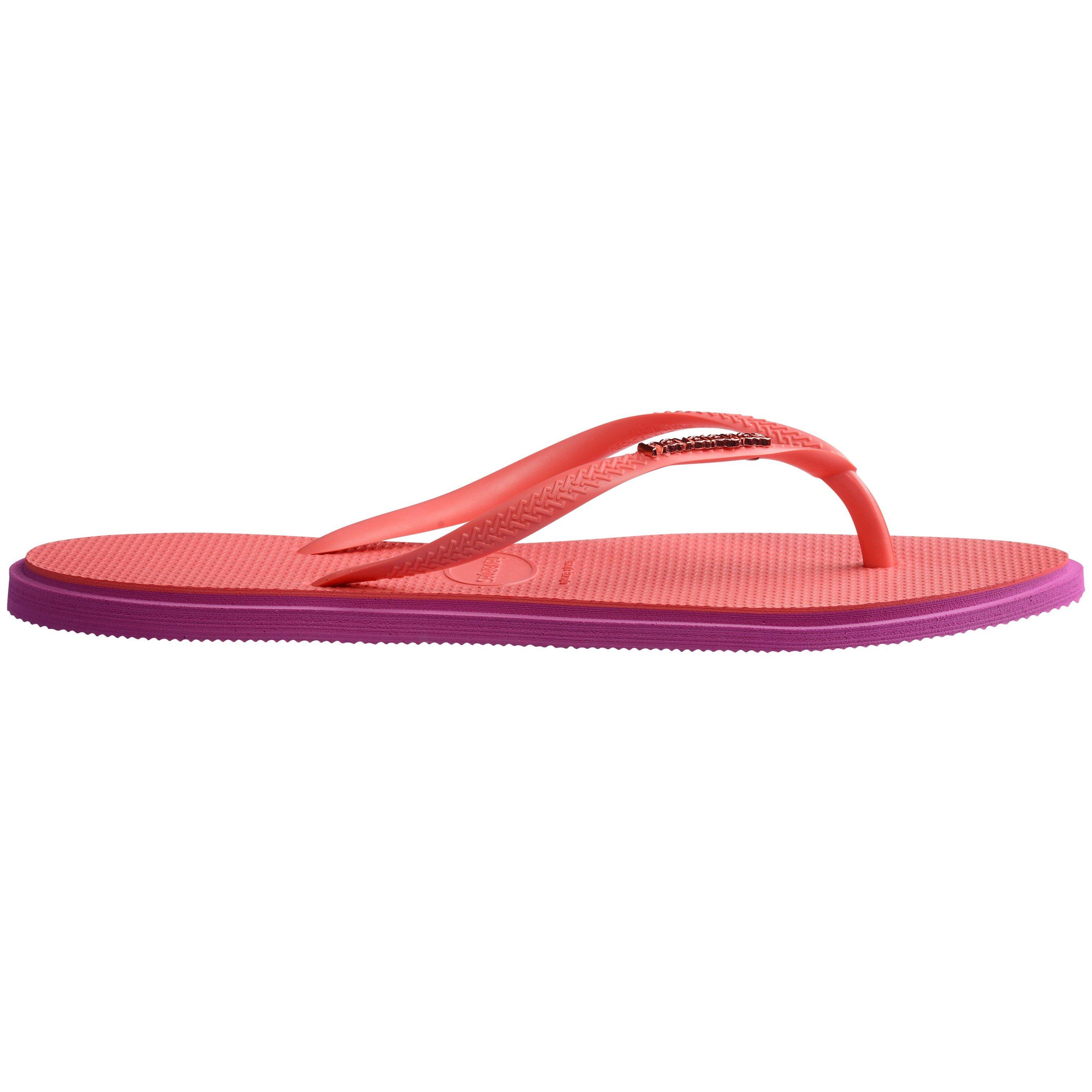 Pink Gum/Coral - Havaianas - Women's Slim Point Flip Flops - 3