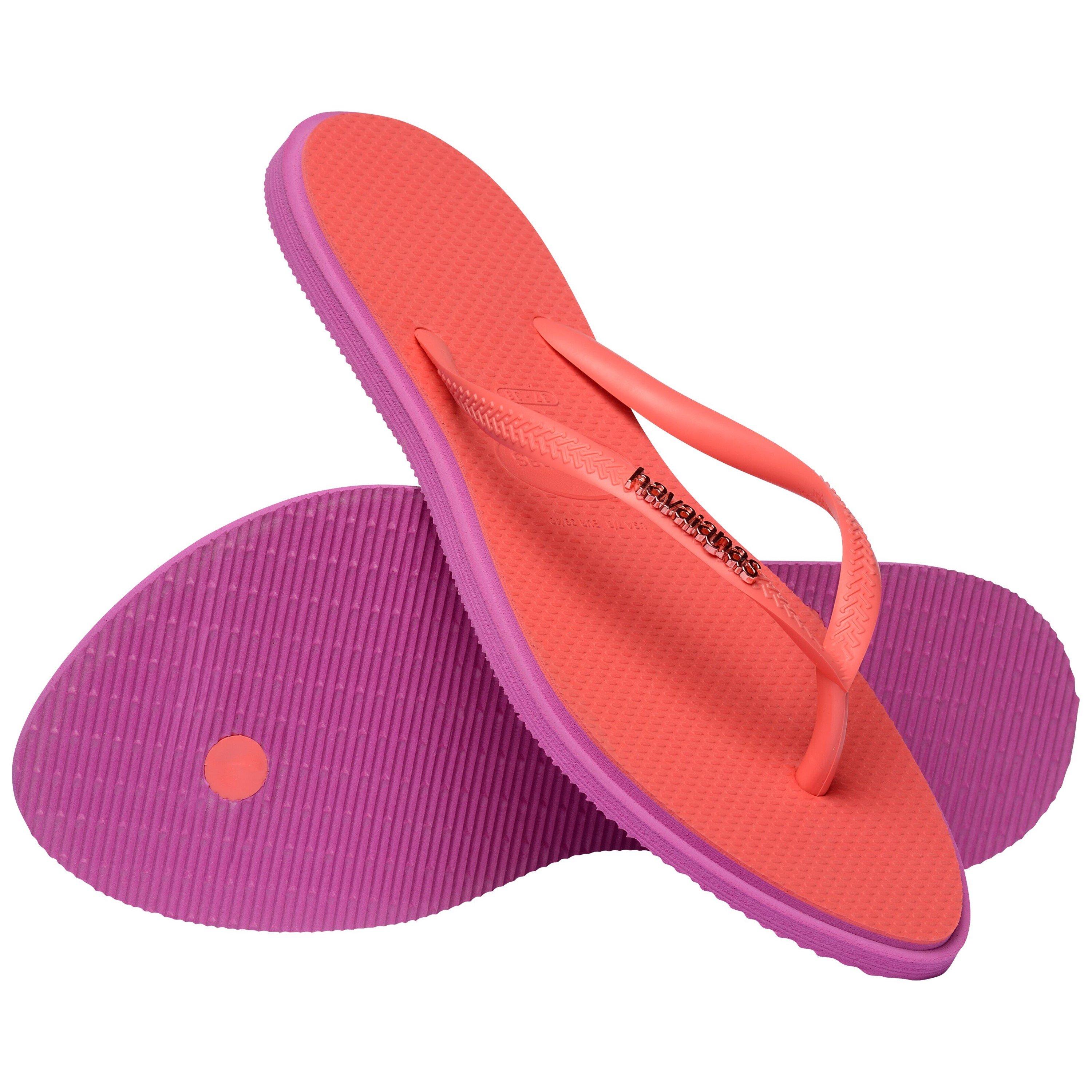 Pink Gum/Coral - Havaianas - Women's Slim Point Flip Flops - 4