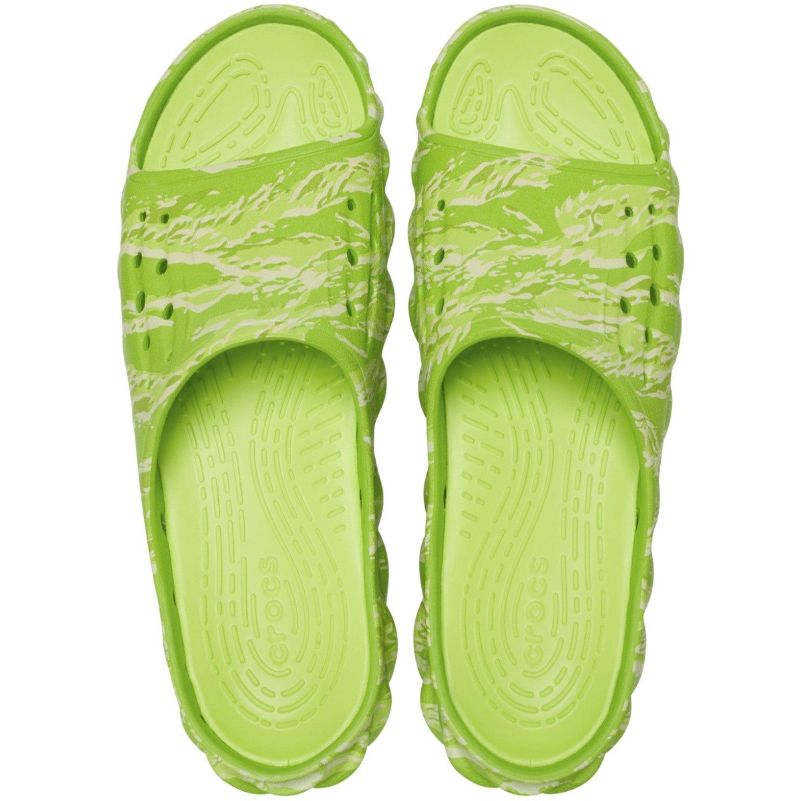Limeade/Multi - Crocs - Unisex Adults Echo Tiger Slider - 3