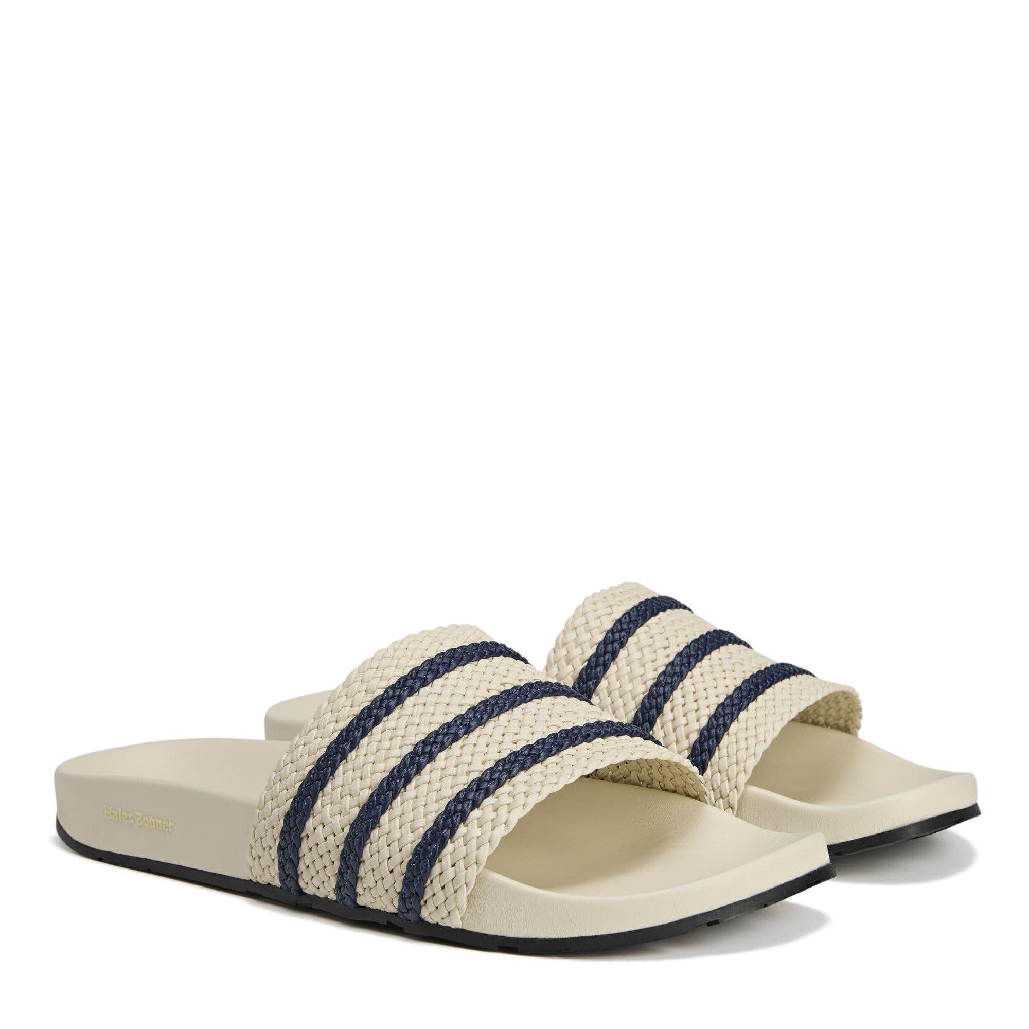 Wonder White - adidas Originals - By Wales Bonner Adilette Slides - 3