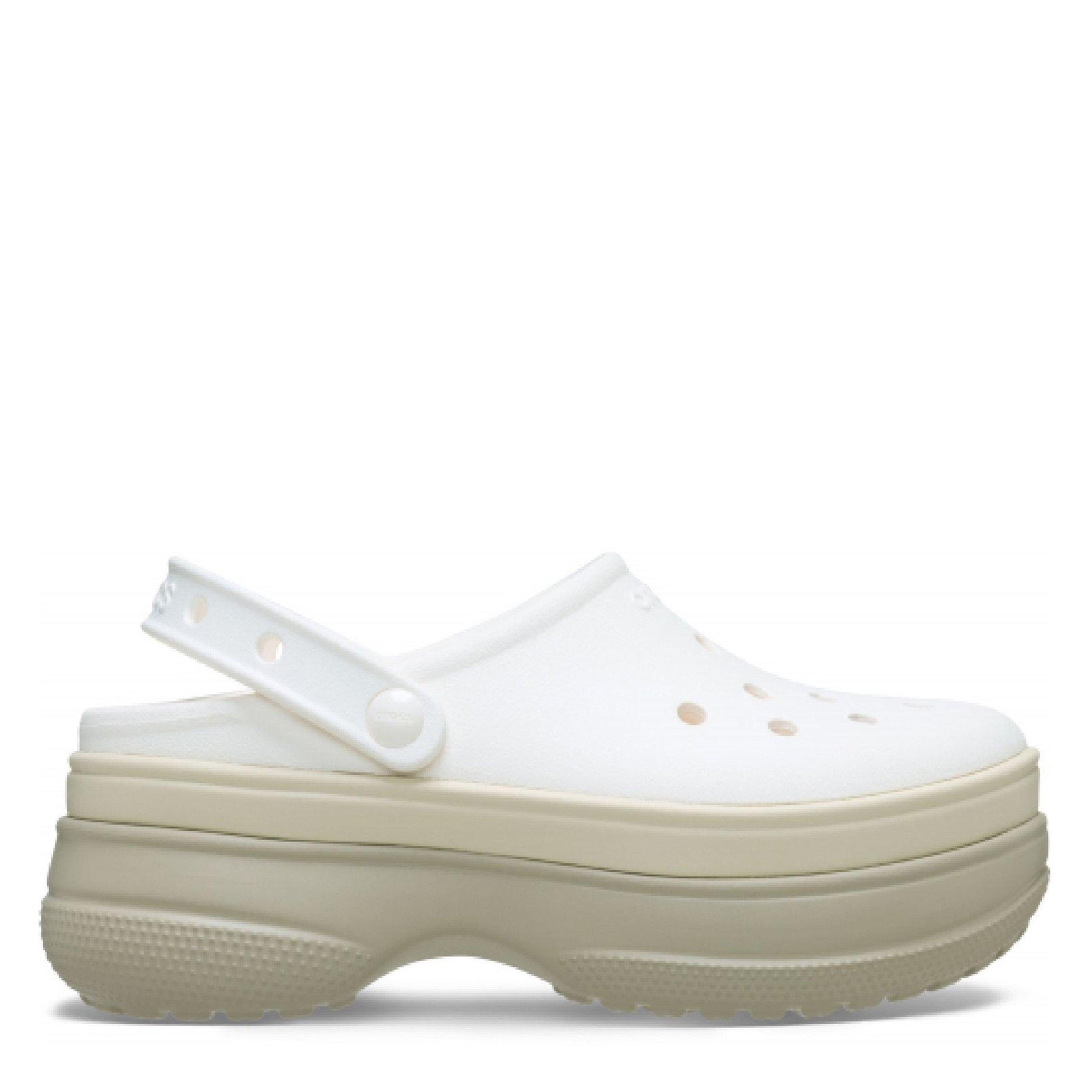 Chalk - Crocs - Men's Classic Stacked Clogs - 1