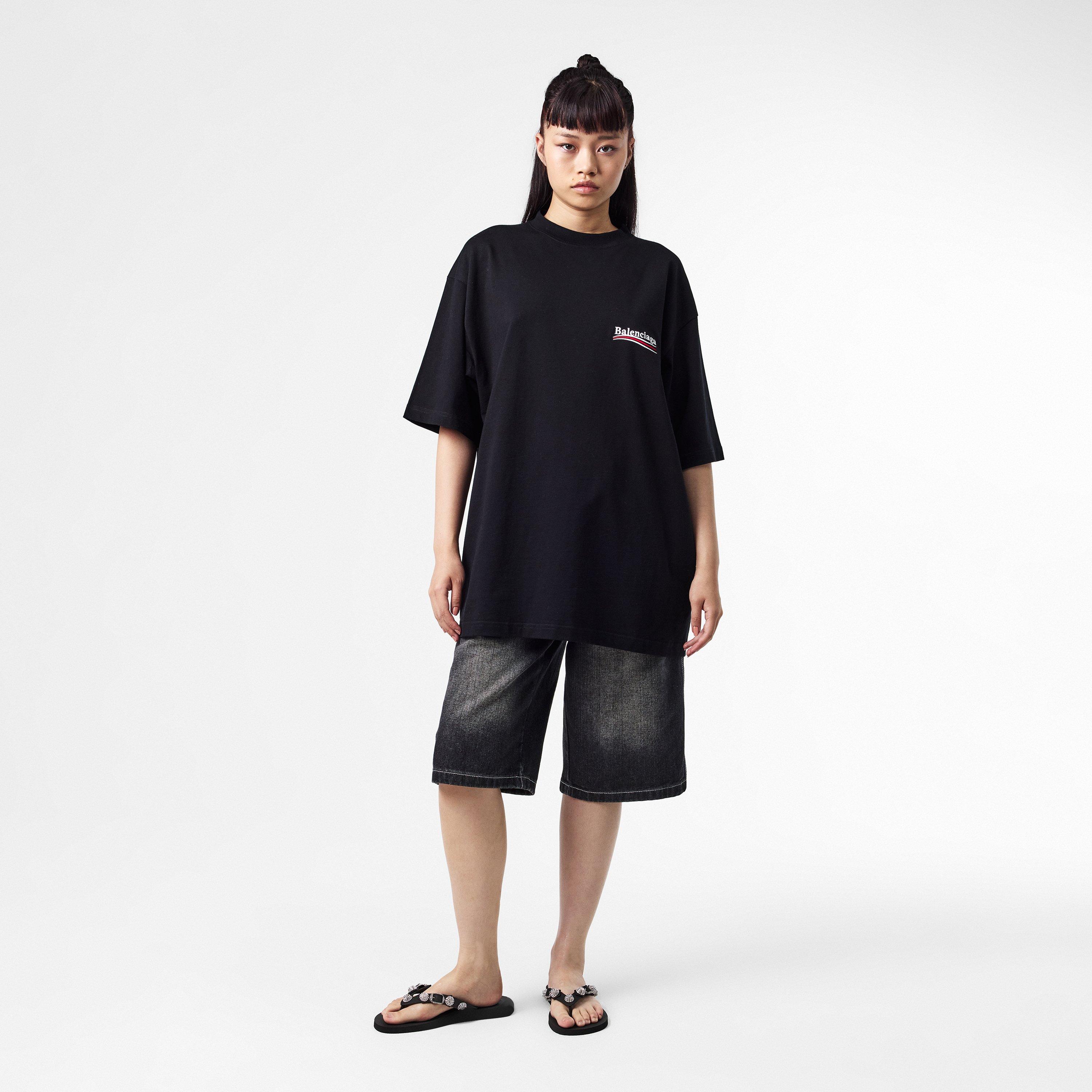 Black/Crystal - Balenciaga - Women's Bal Cagole Flip Flops - 6