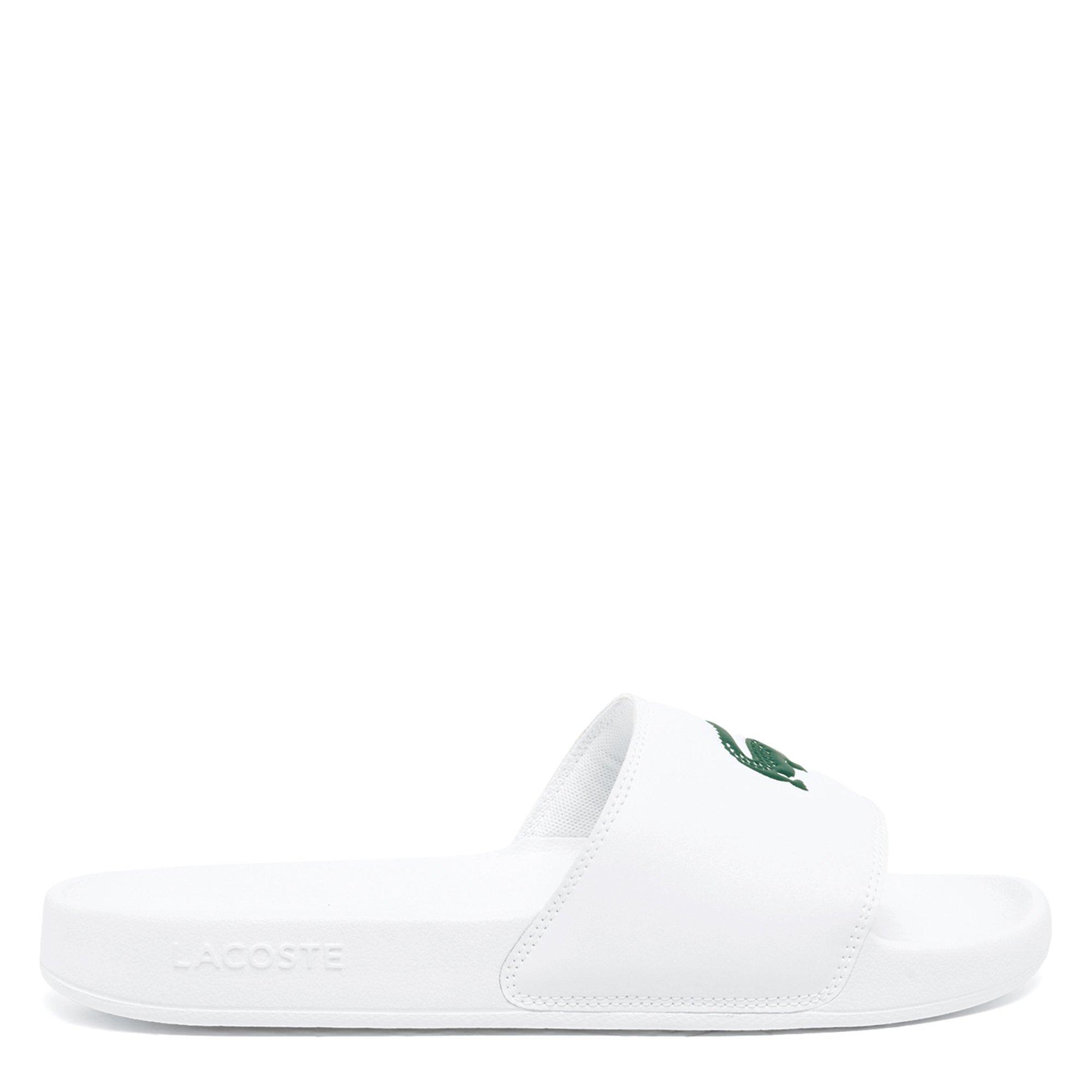 WHT/GRN - Lacoste - Pool Sliders - 2