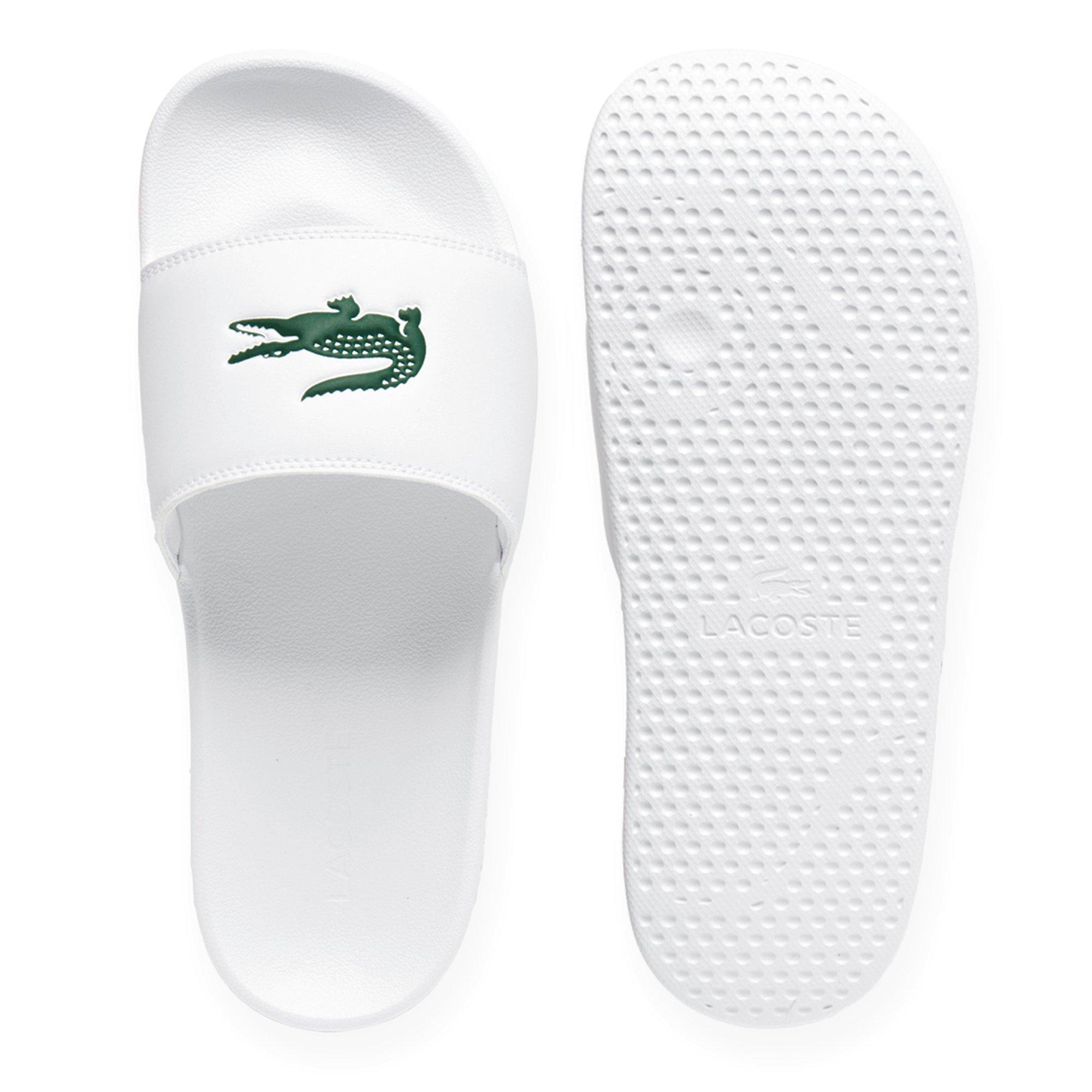 WHT/GRN - Lacoste - Pool Sliders - 4