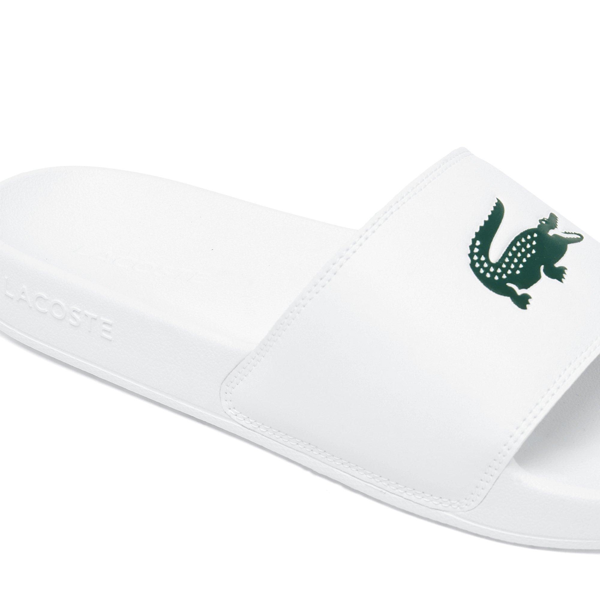 WHT/GRN - Lacoste - Pool Sliders - 6