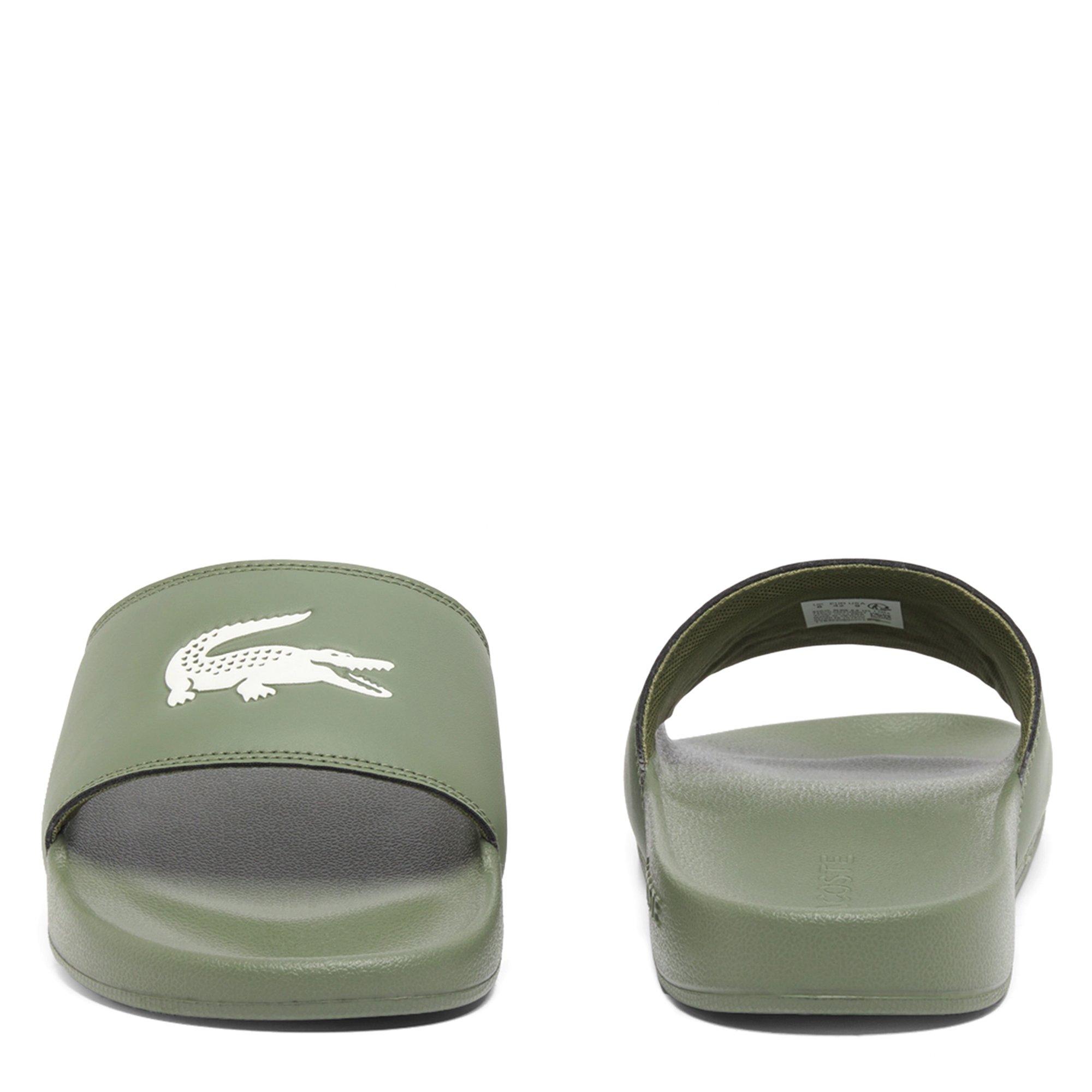 KHK/WHT - Lacoste - Men's Pool Sliders - 3