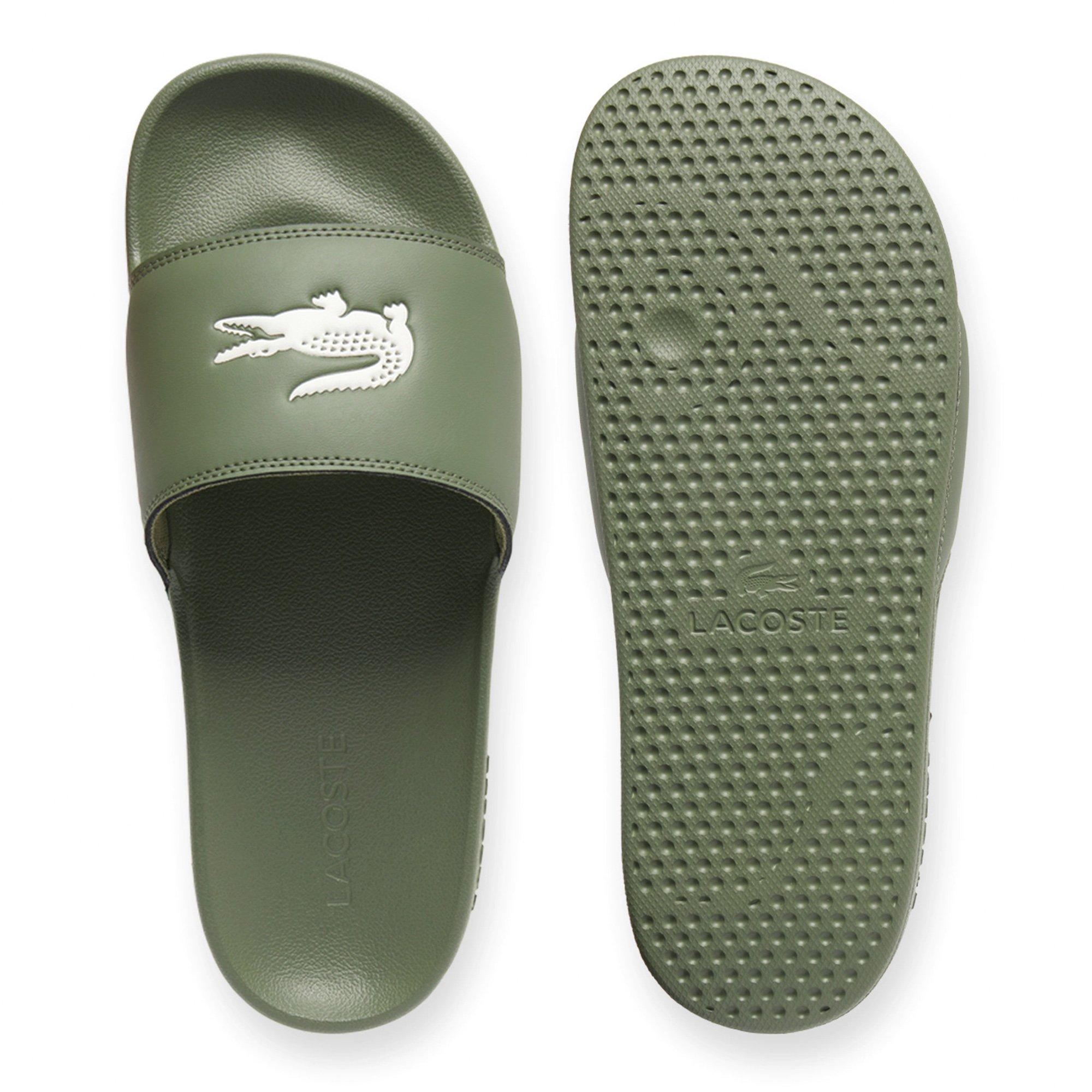 KHK/WHT - Lacoste - Men's Pool Sliders - 4