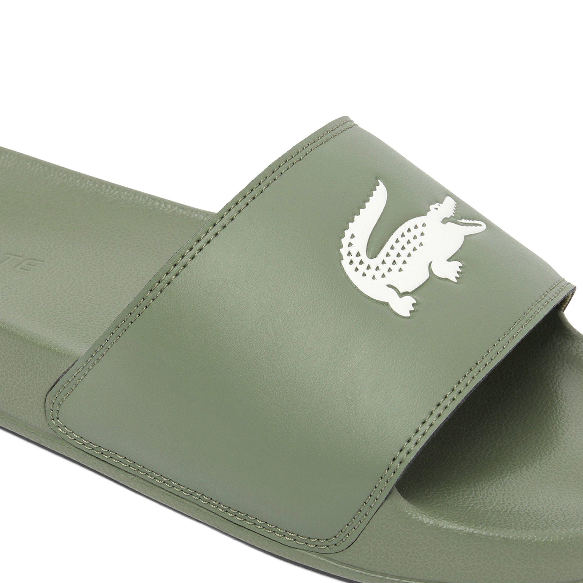 KHK/WHT - Lacoste - Men's Pool Sliders - 6
