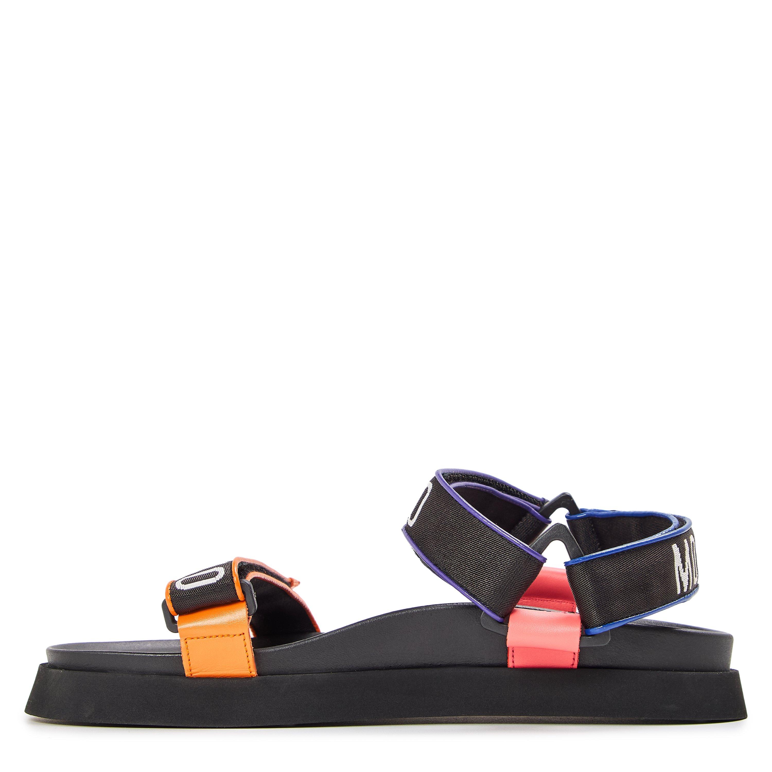 Black - Moschino - Moschino Flat Sandls Sn99 - 2