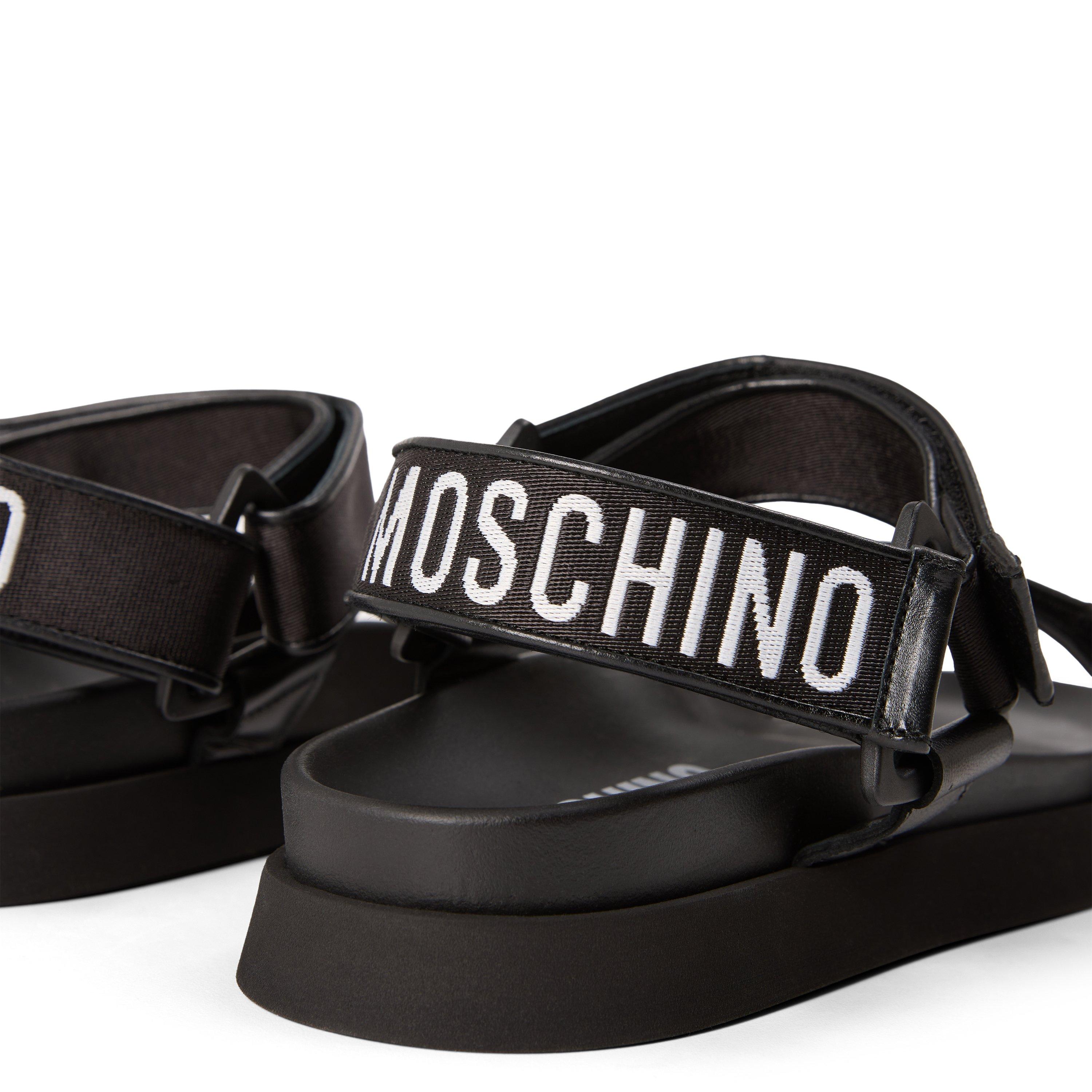 Black - Moschino - Men's Flat Sandals - 3
