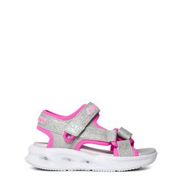 Skechers LightUp Glitter Sports Sandals Girls