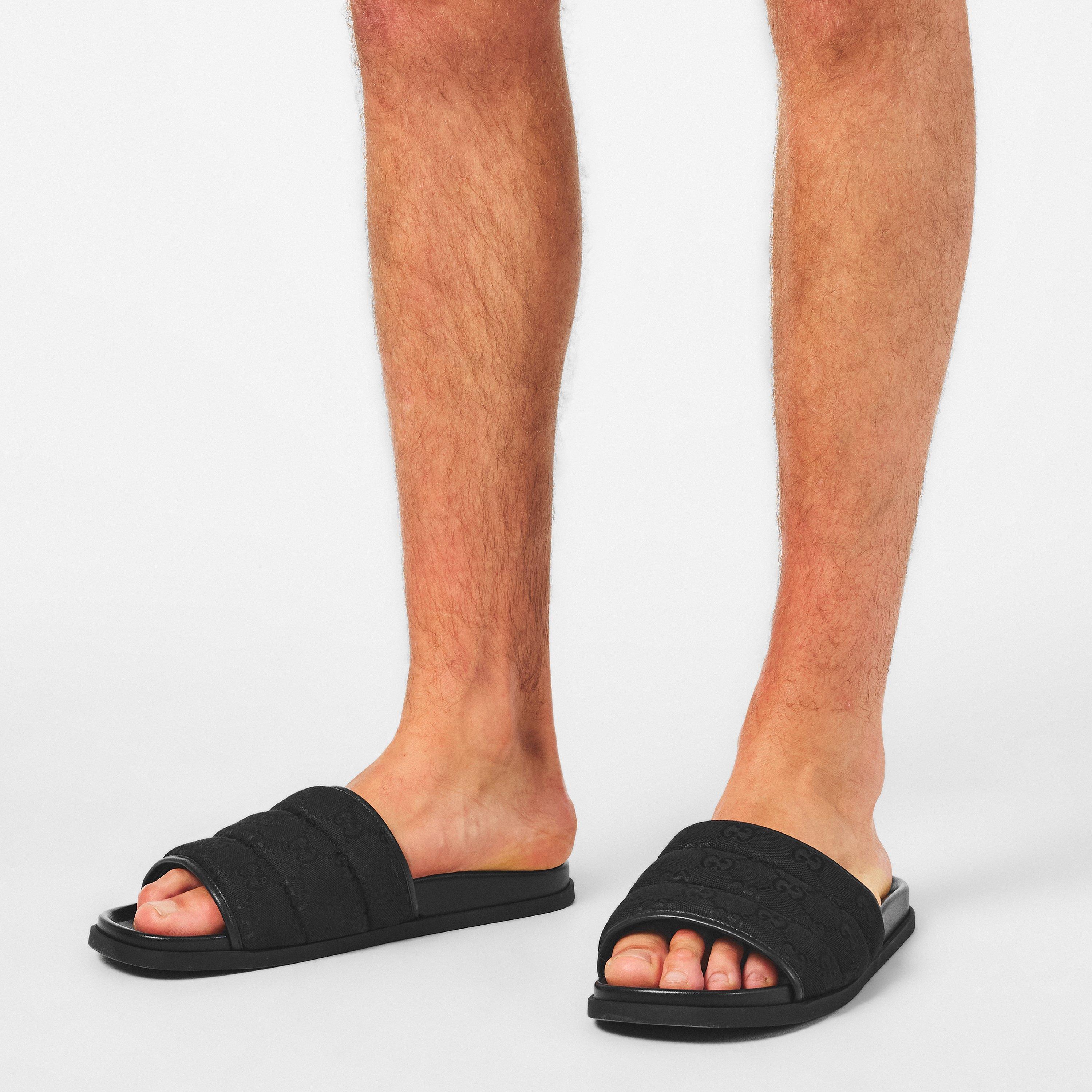 Black - Gucci - Men's Flat Sandals - 3