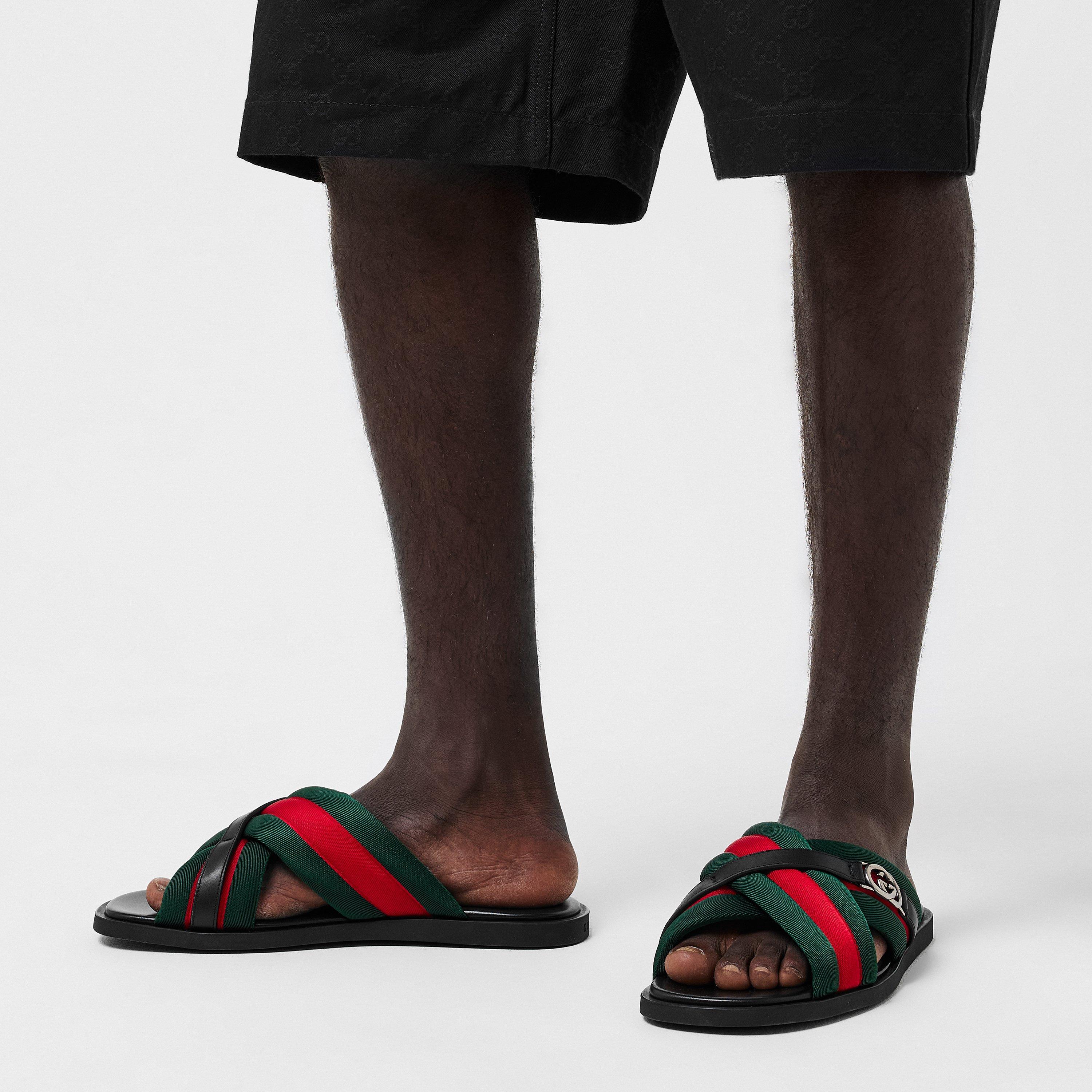 Black GRG - Gucci - Men's Flat Sandals - 3