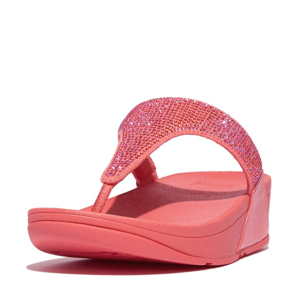 Rosy Coral - Fitflop - Women's Lulu Crystal Flip Flops - 2