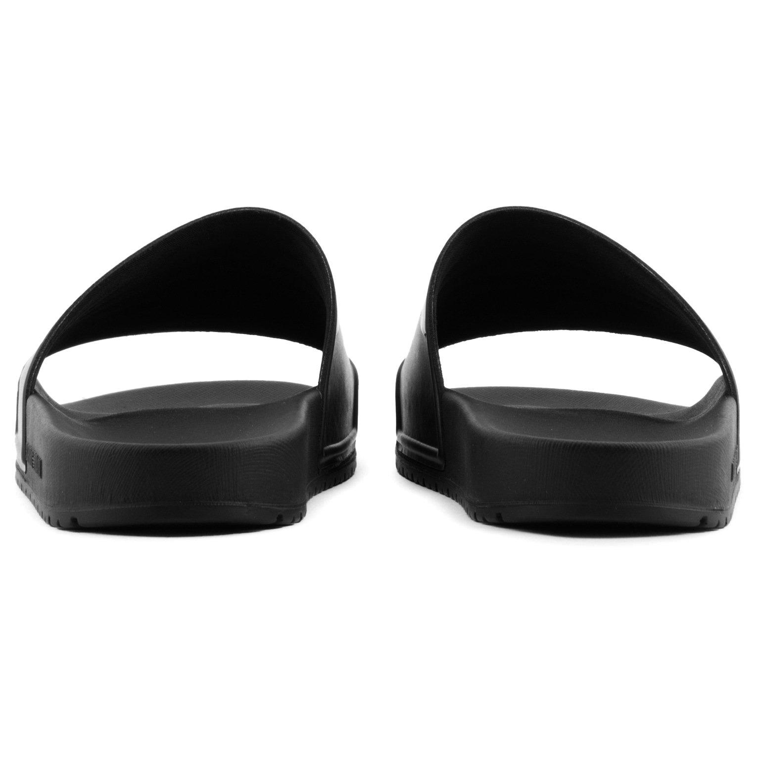 Black/WhiteA120 - Emporio Armani - Men's Pool Sliders - 4