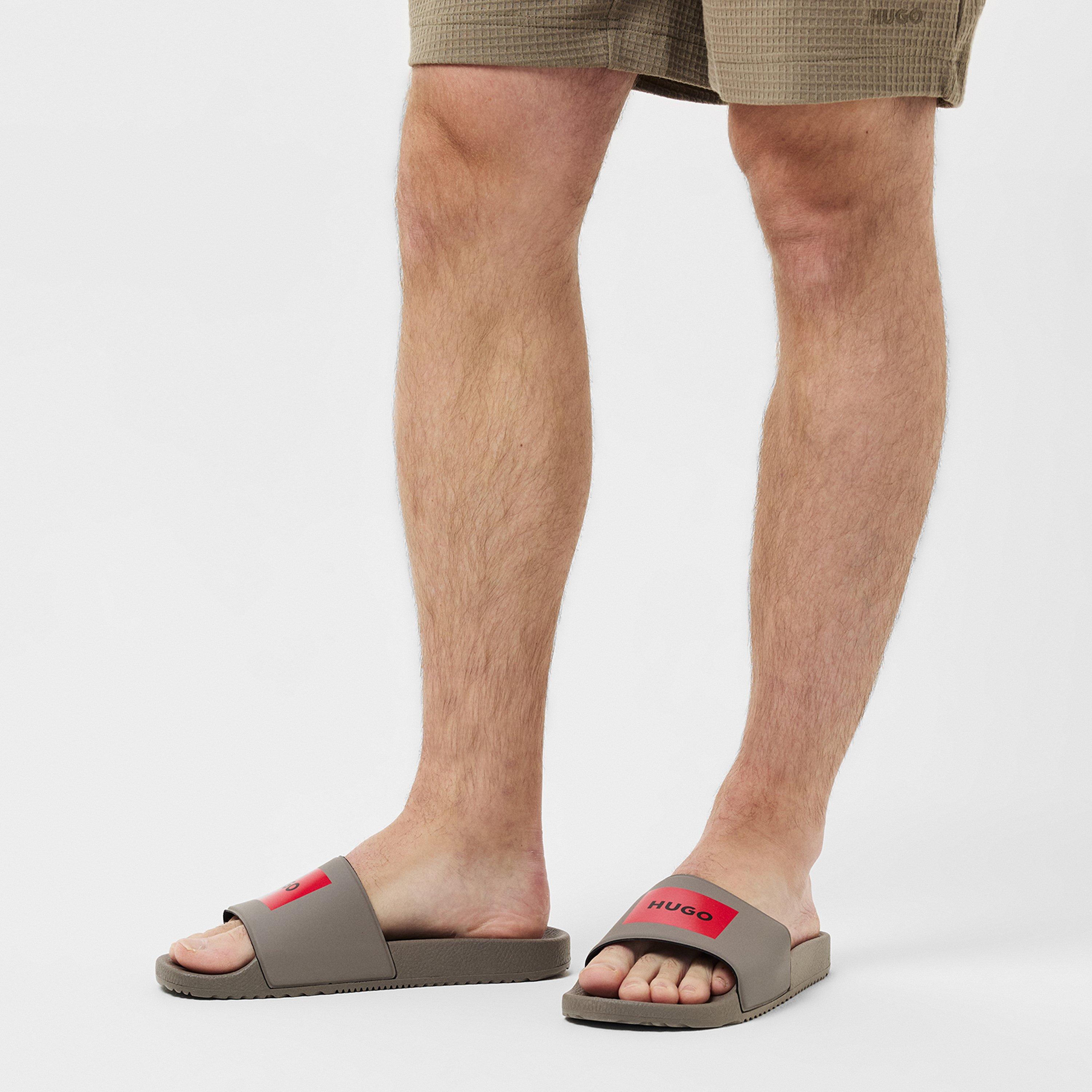 Open Brown 242 - Hugo - Men's Timein Logo Sliders - 3