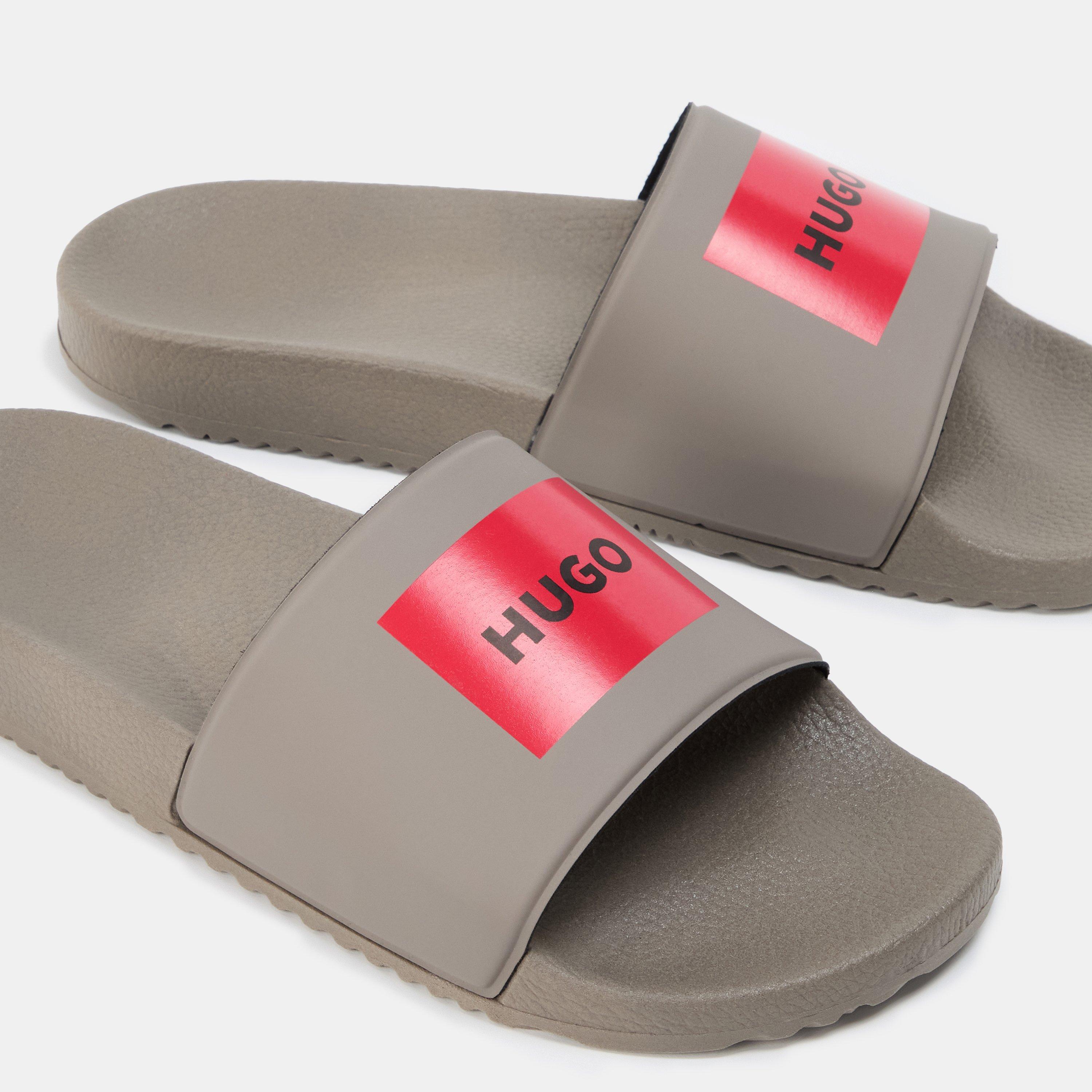Open Brown 242 - Hugo - Men's Timein Logo Sliders - 4