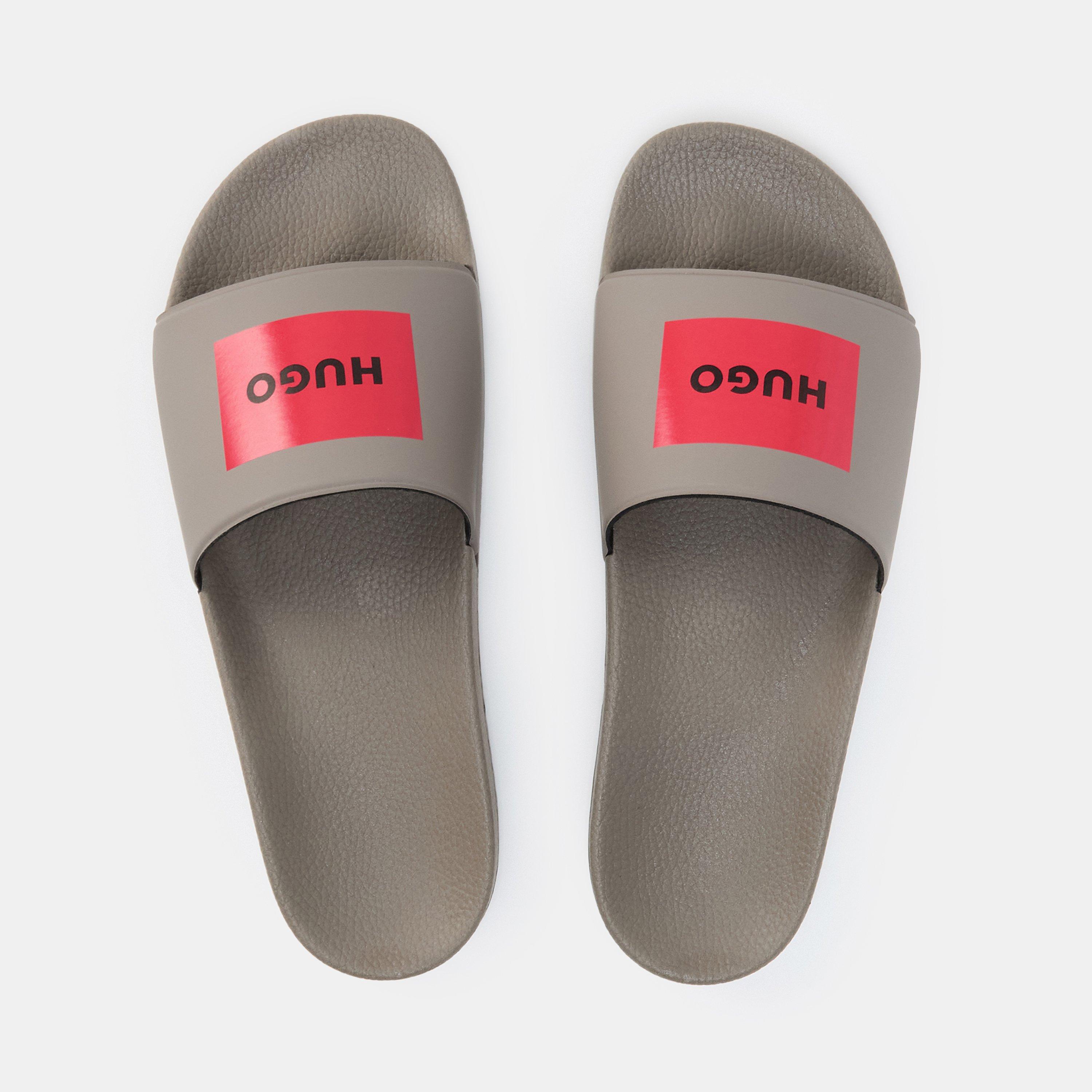 Open Brown 242 - Hugo - Men's Timein Logo Sliders - 5