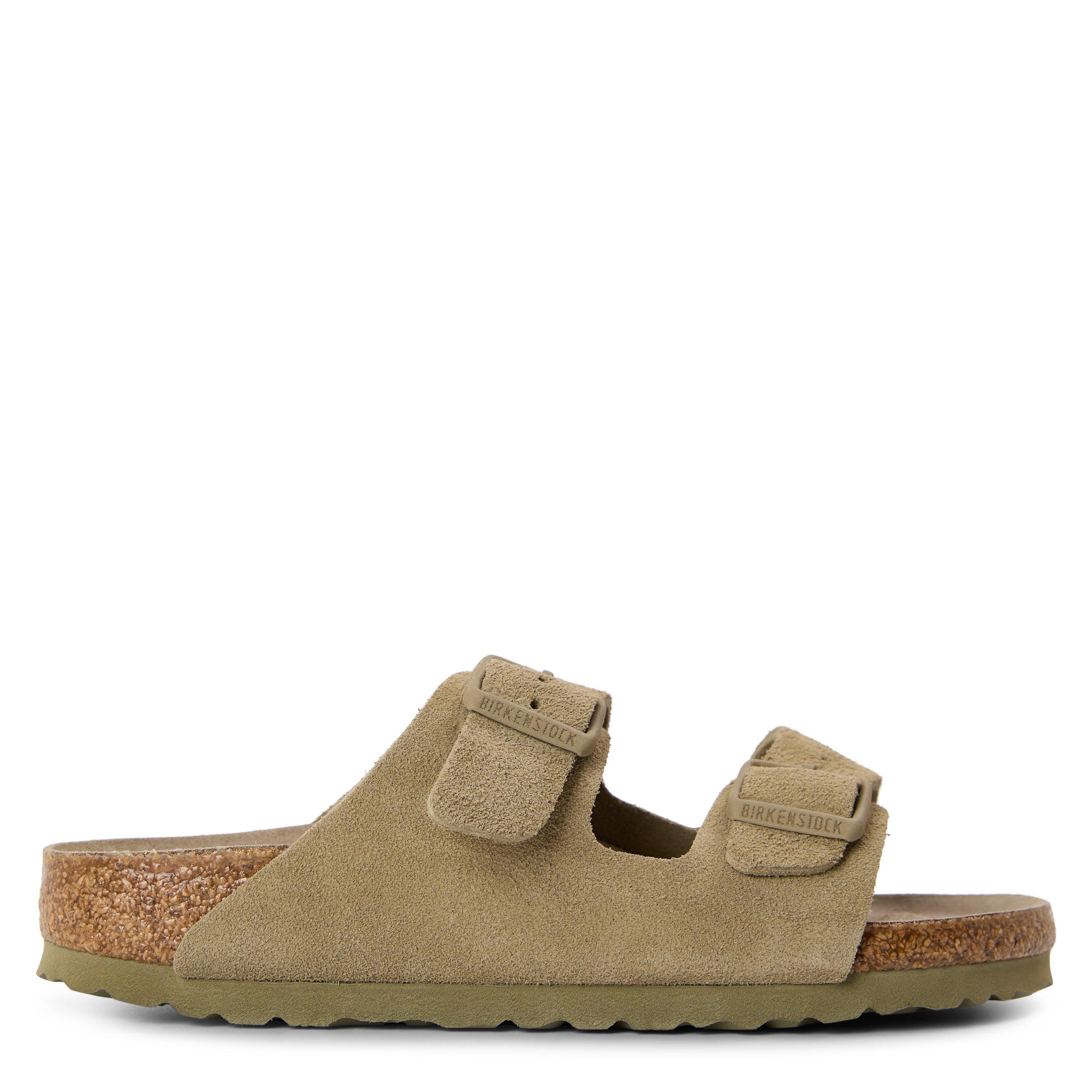 Birkenstock Bstk Arizona Sft Footb 64 - Faded Khaki - Size 7.5 (40.5)