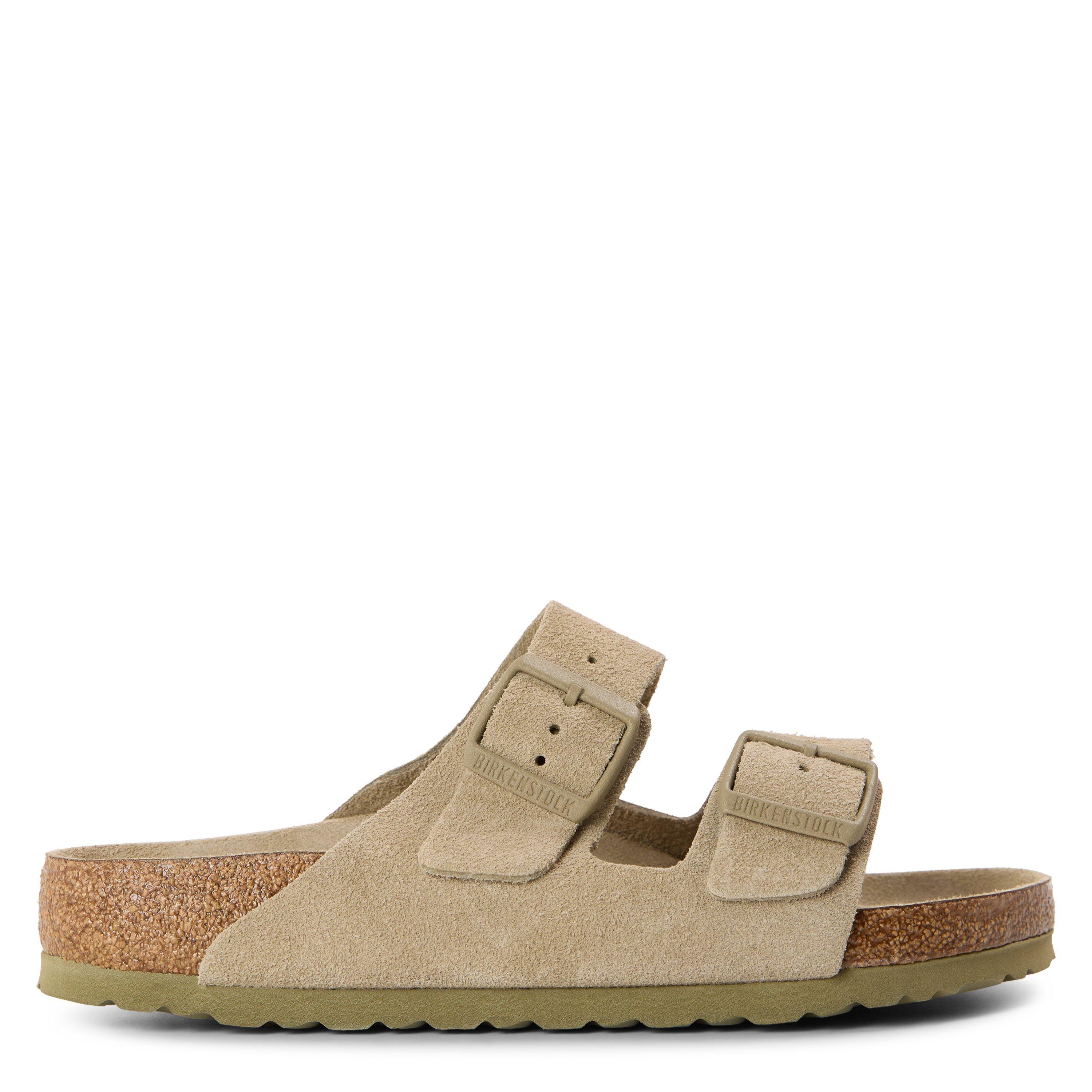 Birkenstock Bstk Arizona Sft Footb 64 - Faded Khaki - Size 7.5 (40.5)