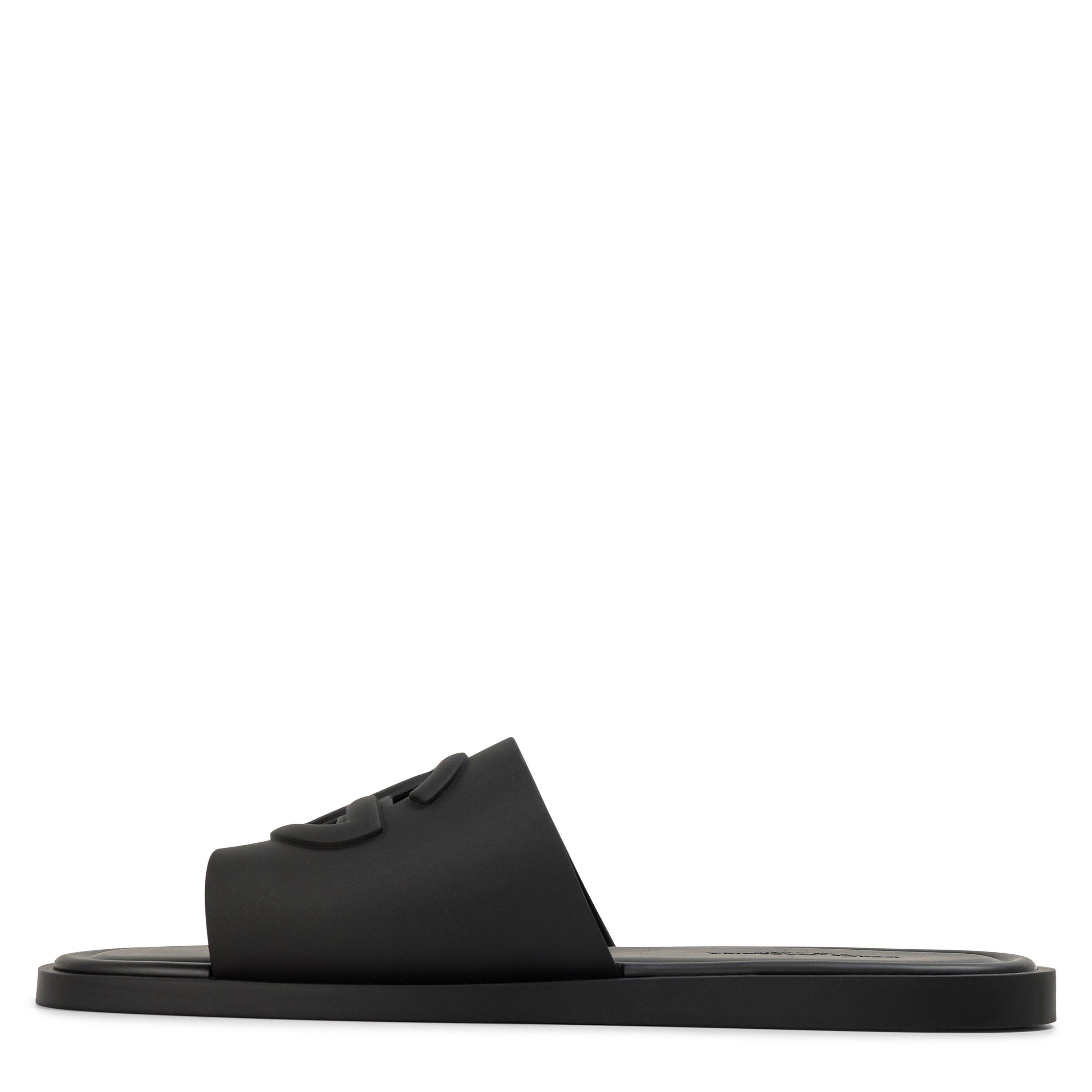 Black - Dolce and Gabbana - DG Rubber Cut Slide Sn63 - 2