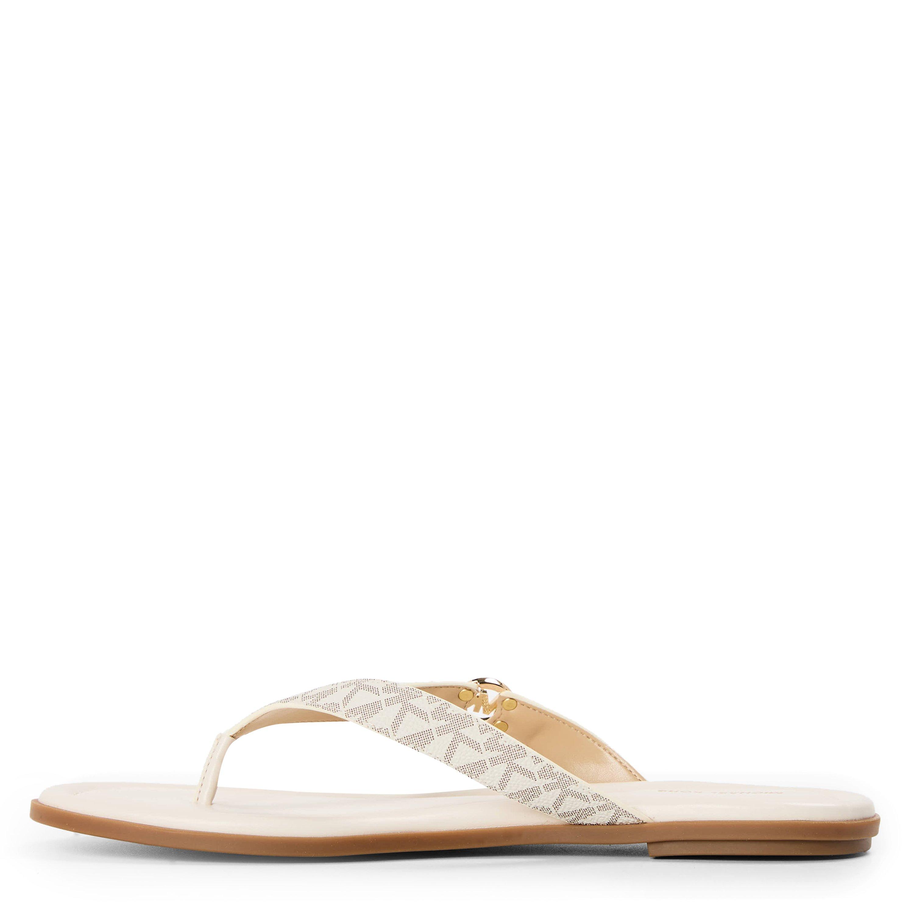 Vanilla - MICHAEL Michael Kors - Women's Erin Thong Flip Flops - 2