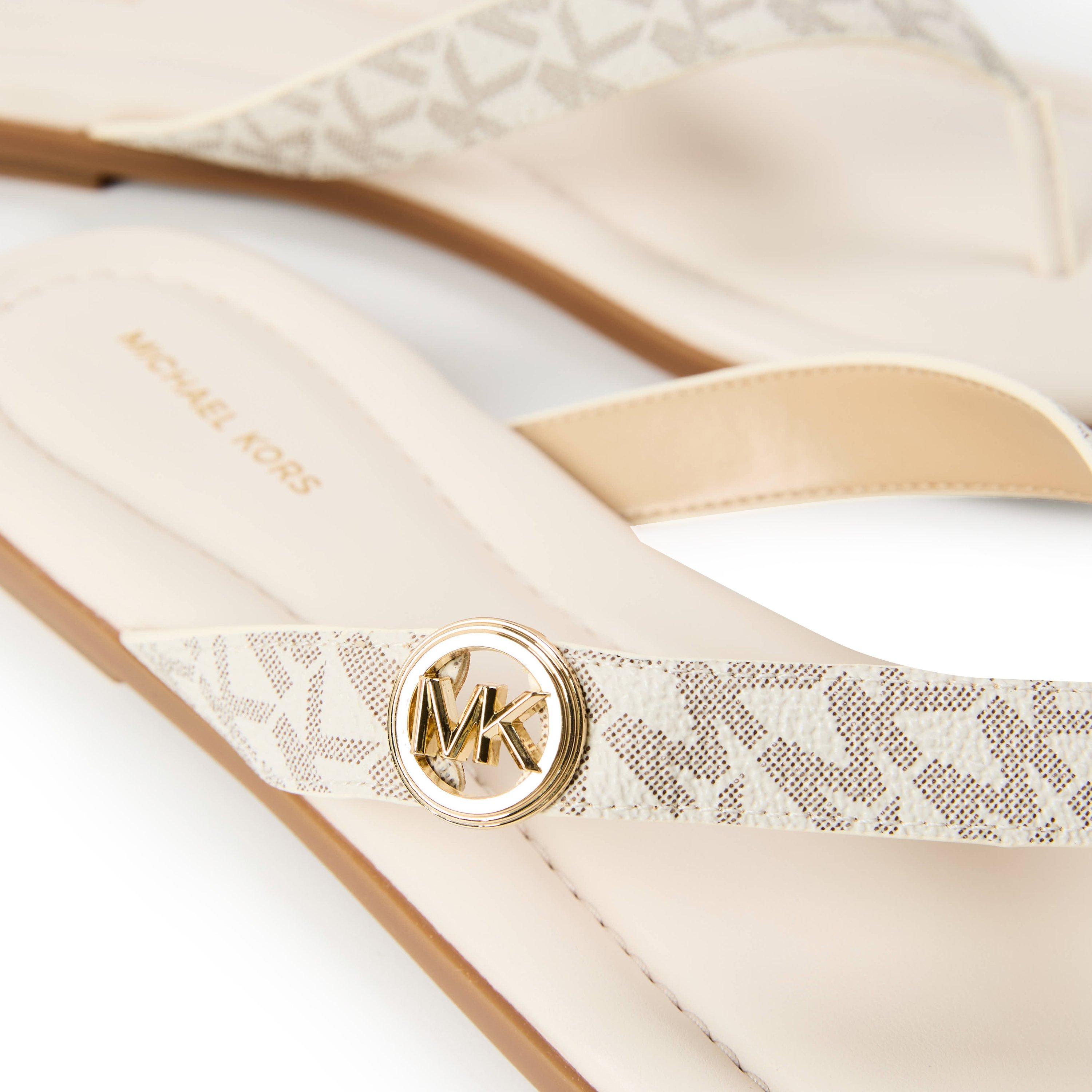 Vanilla - MICHAEL Michael Kors - Women's Erin Thong Flip Flops - 3