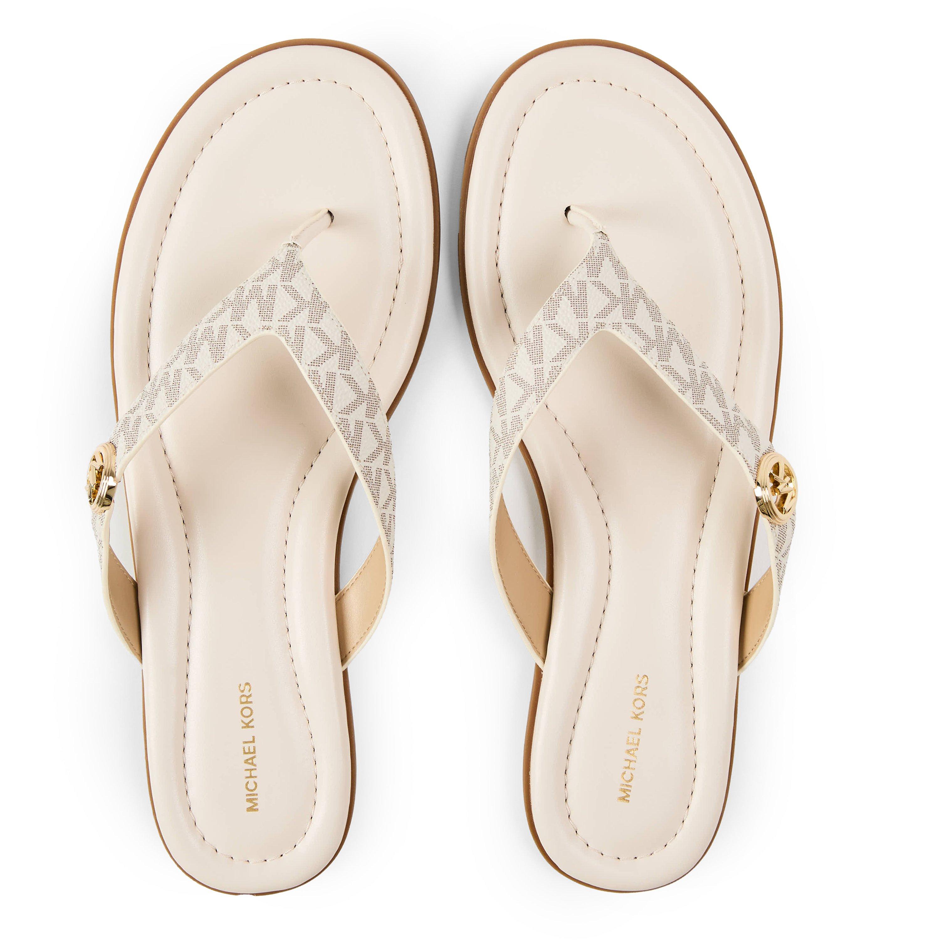Vanilla - MICHAEL Michael Kors - Women's Erin Thong Flip Flops - 4