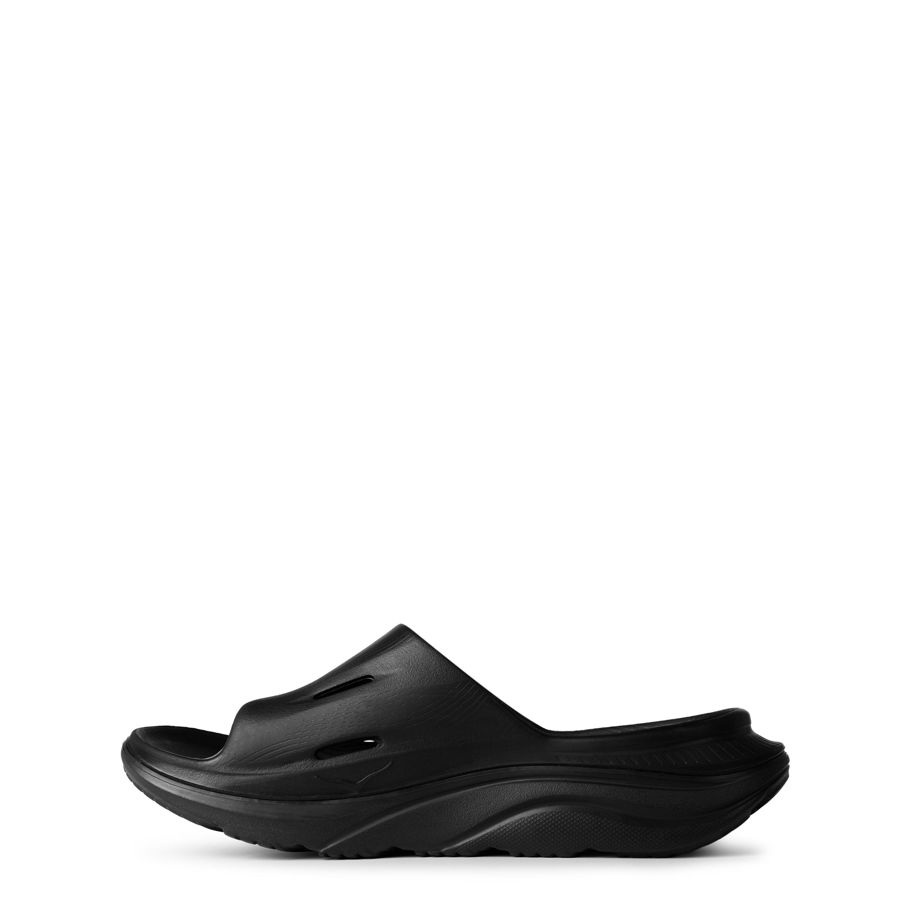 Black/Black - Hoka - Ora Recovery Slide - 3