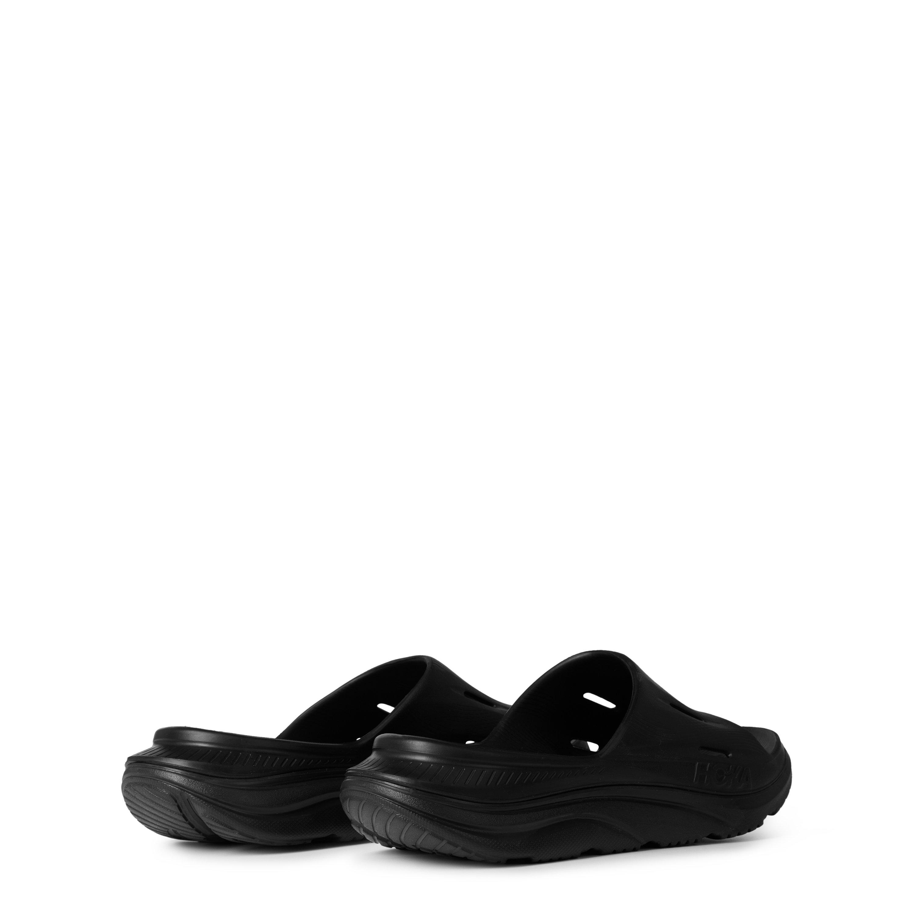 Black/Black - Hoka - Ora Recovery Slide - 5