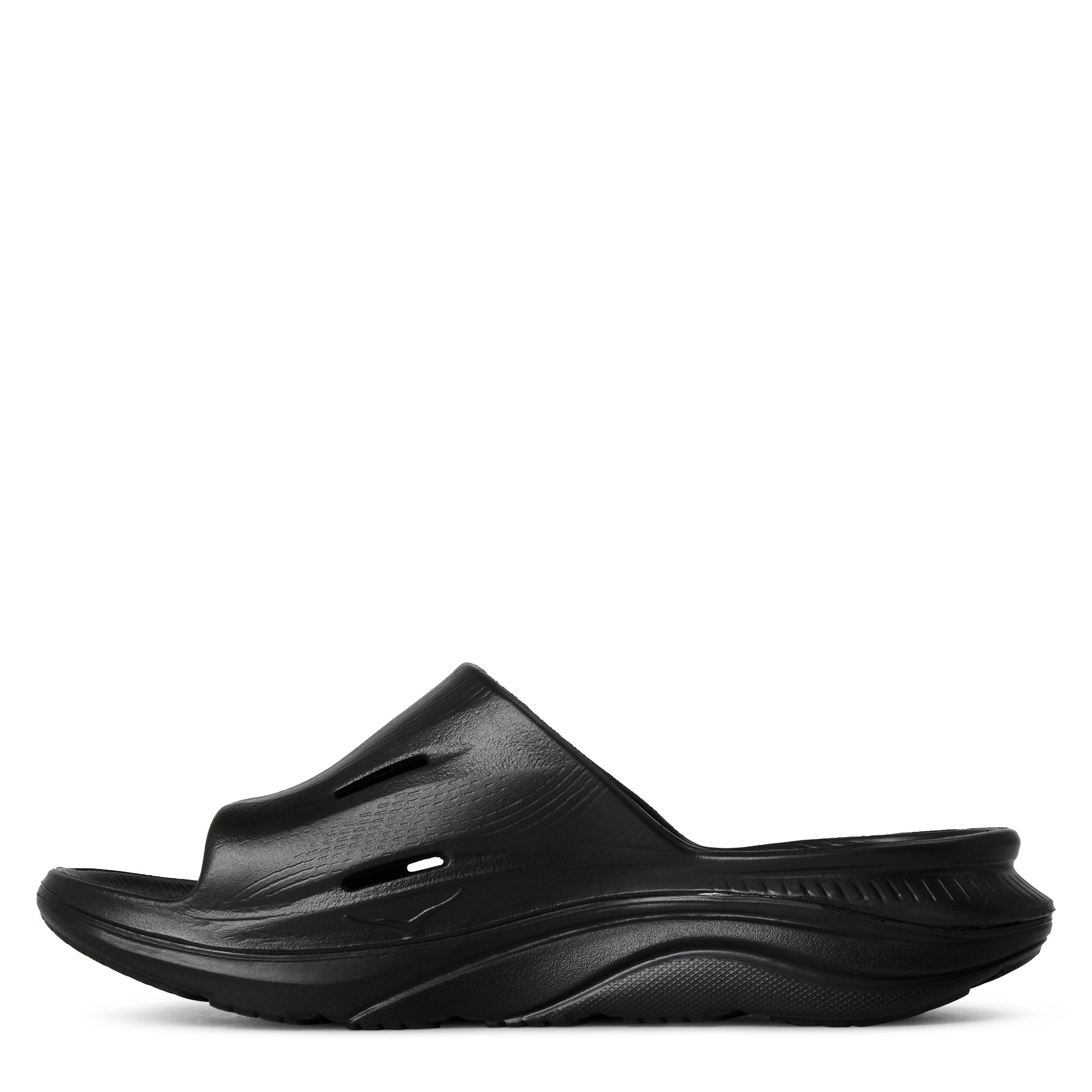 Black/Black - Hoka - Ora Recovery Slide - 2
