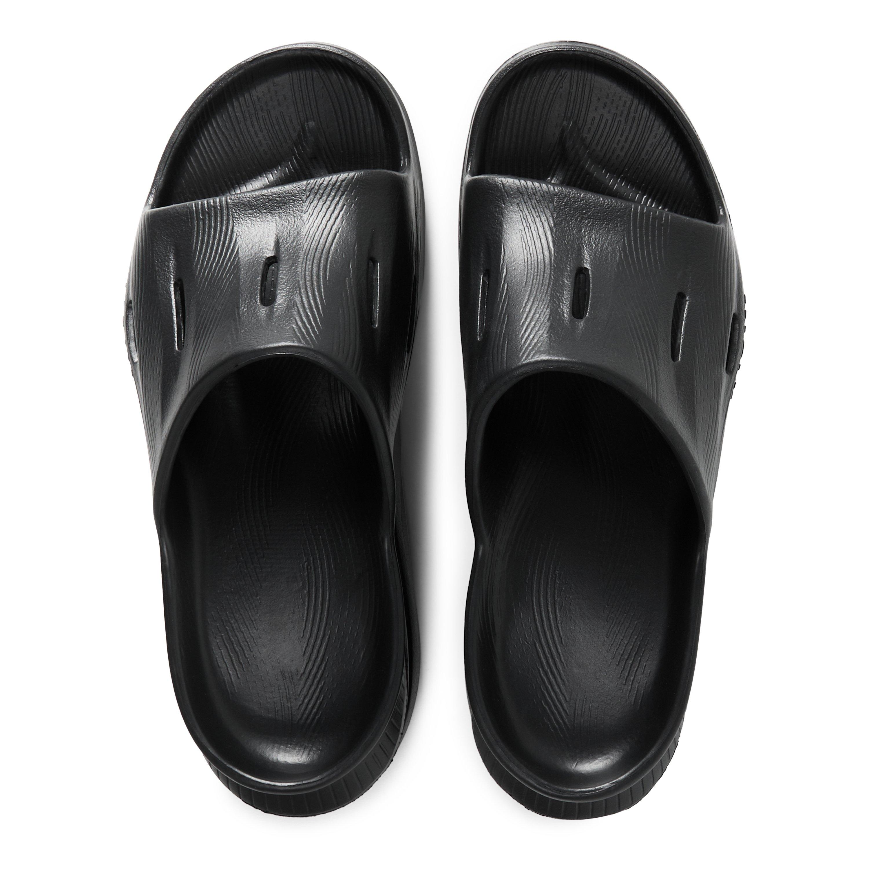 Black/Black - Hoka - Ora Recovery Slide - 4