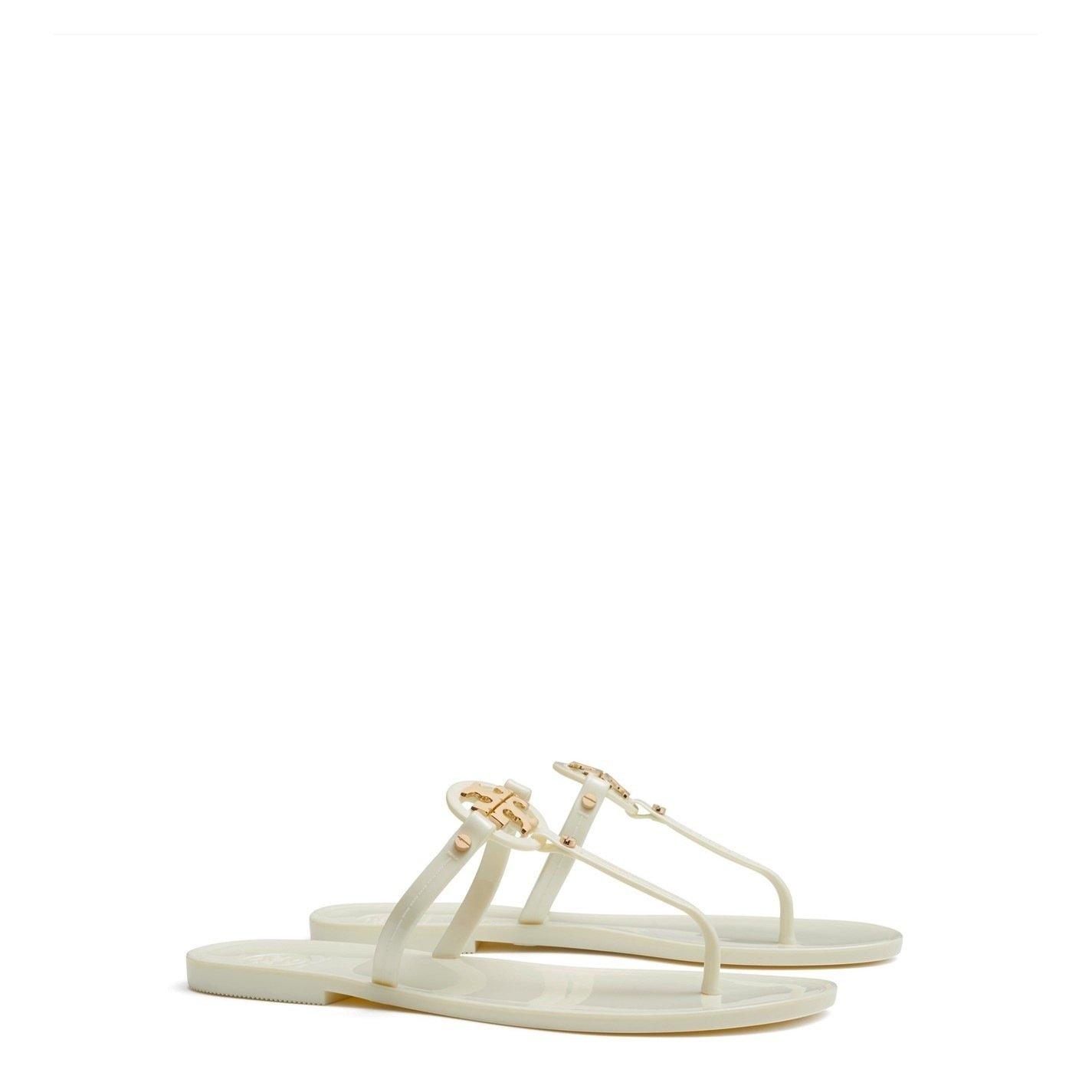 White - Tory Burch - Mini Miller Jelly Sandals - 3