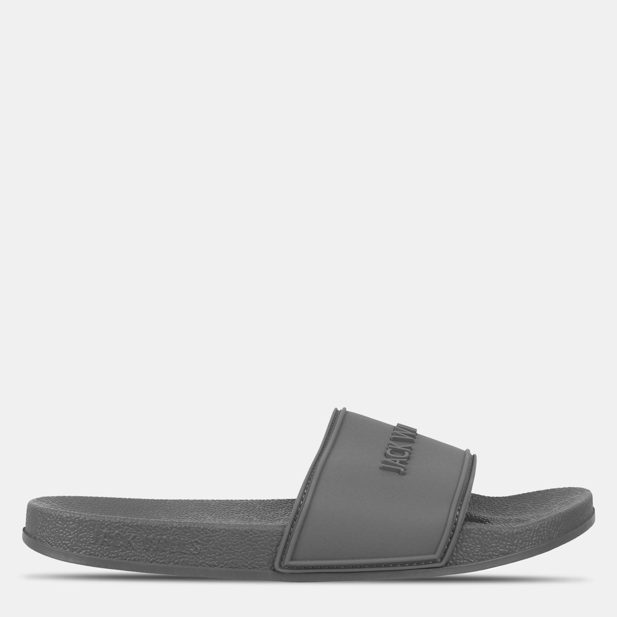 Jack Wills  Logo Sliders Mens - Slate - 11 (46)