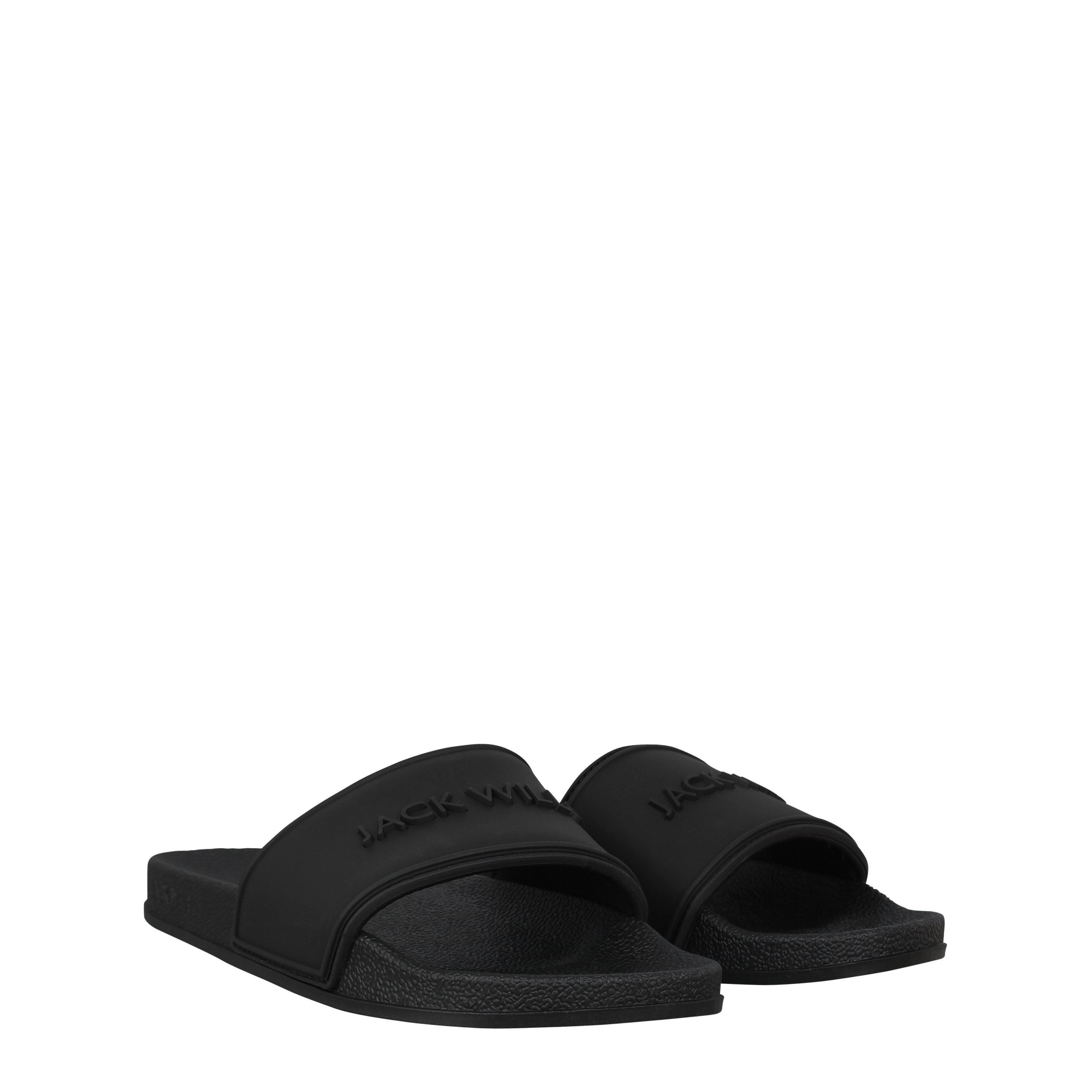 Black - Jack Wills - Logo Sliders Mens - 3