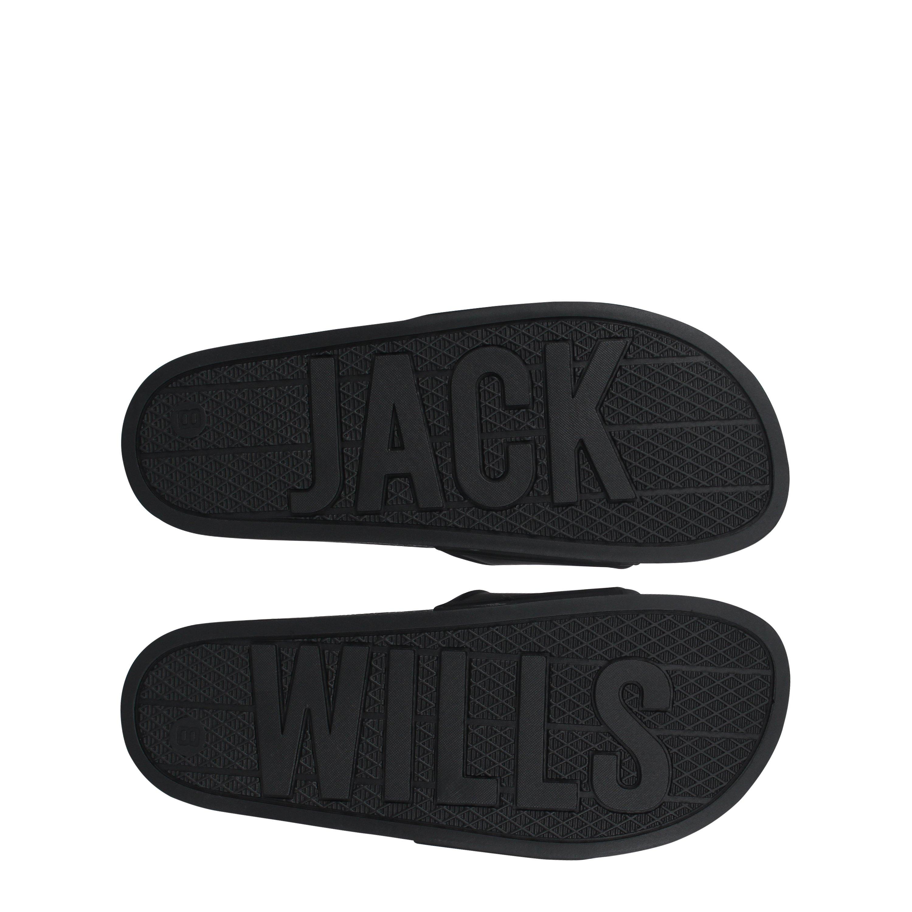 Black - Jack Wills - Logo Sliders Mens - 6