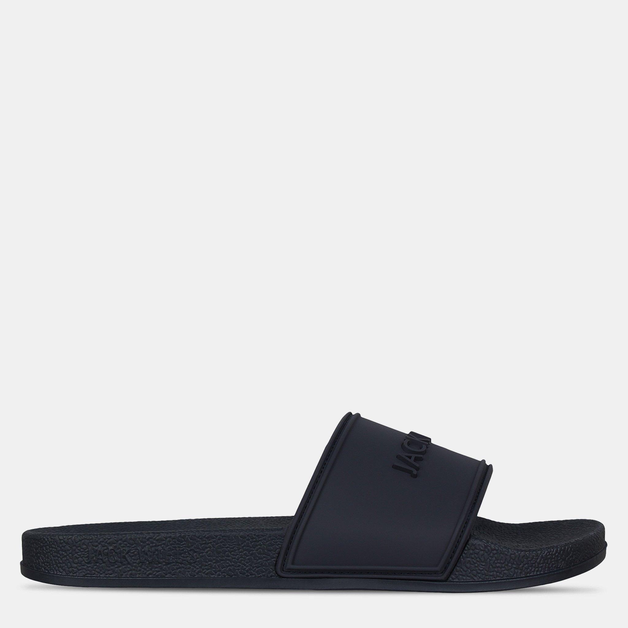 Jack Wills  Logo Sliders Mens - Navy - 8 (42)