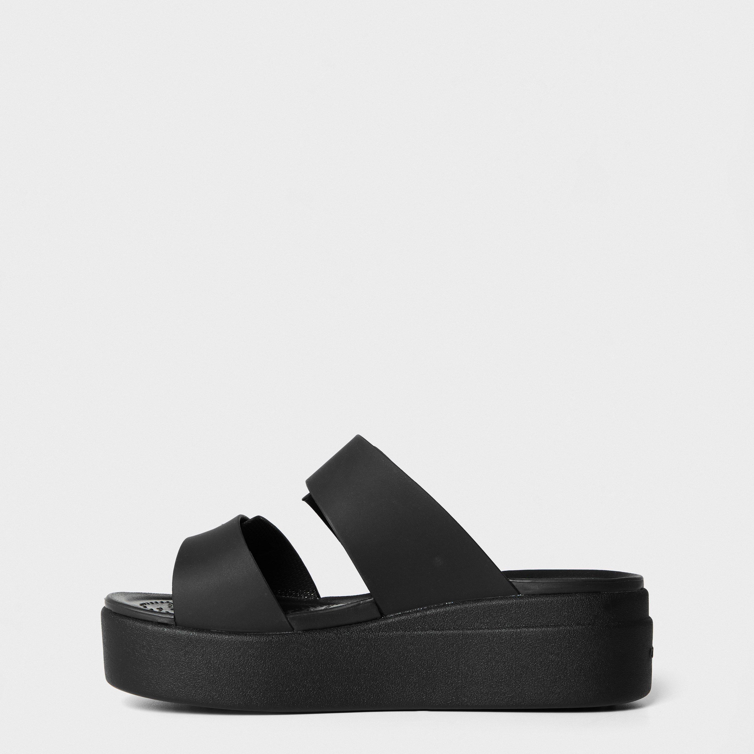 Black - Crocs - Brooklyn Flat Sandals - 2