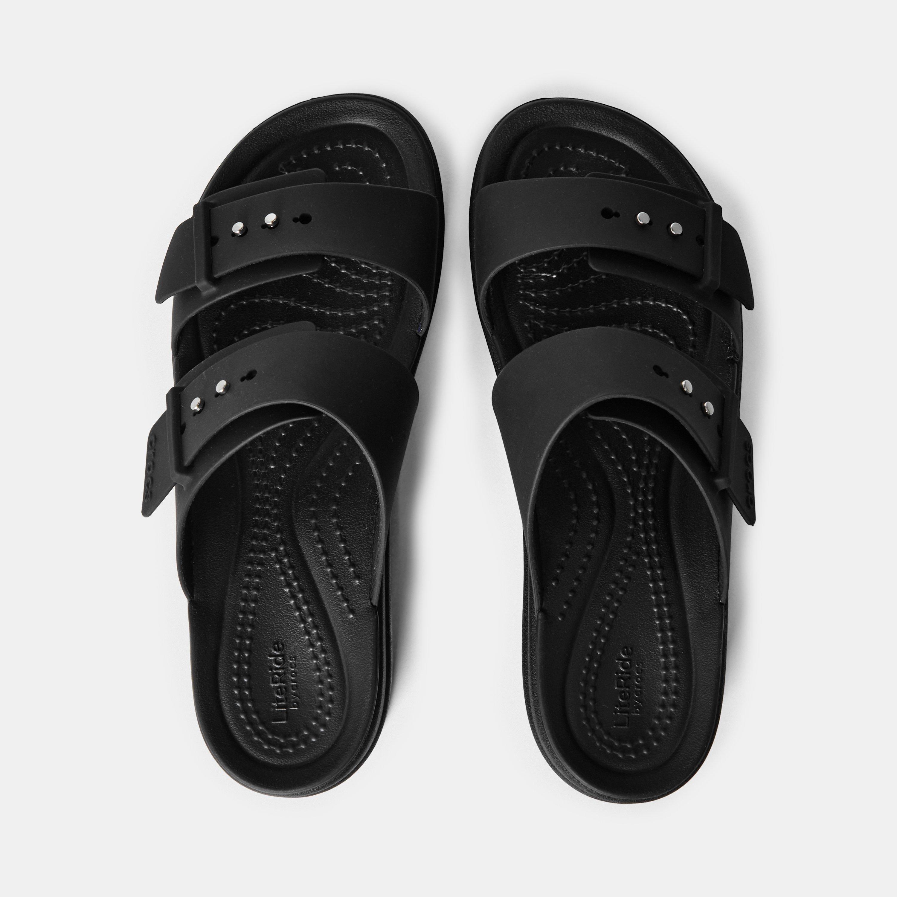 Black - Crocs - Brooklyn Flat Sandals - 4