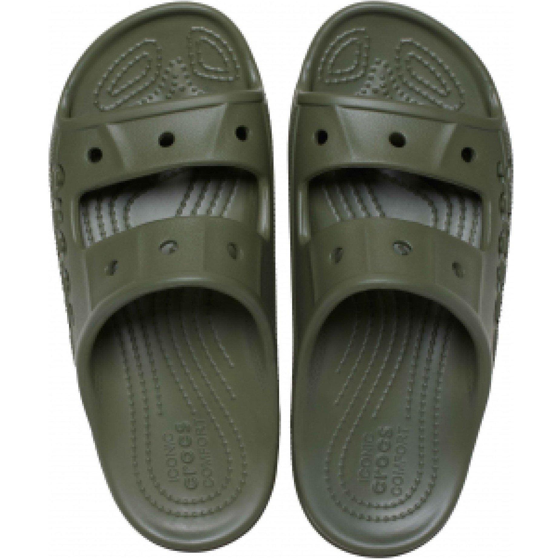 Verde Militare - Crocs - Baya Flat Sandals - 4