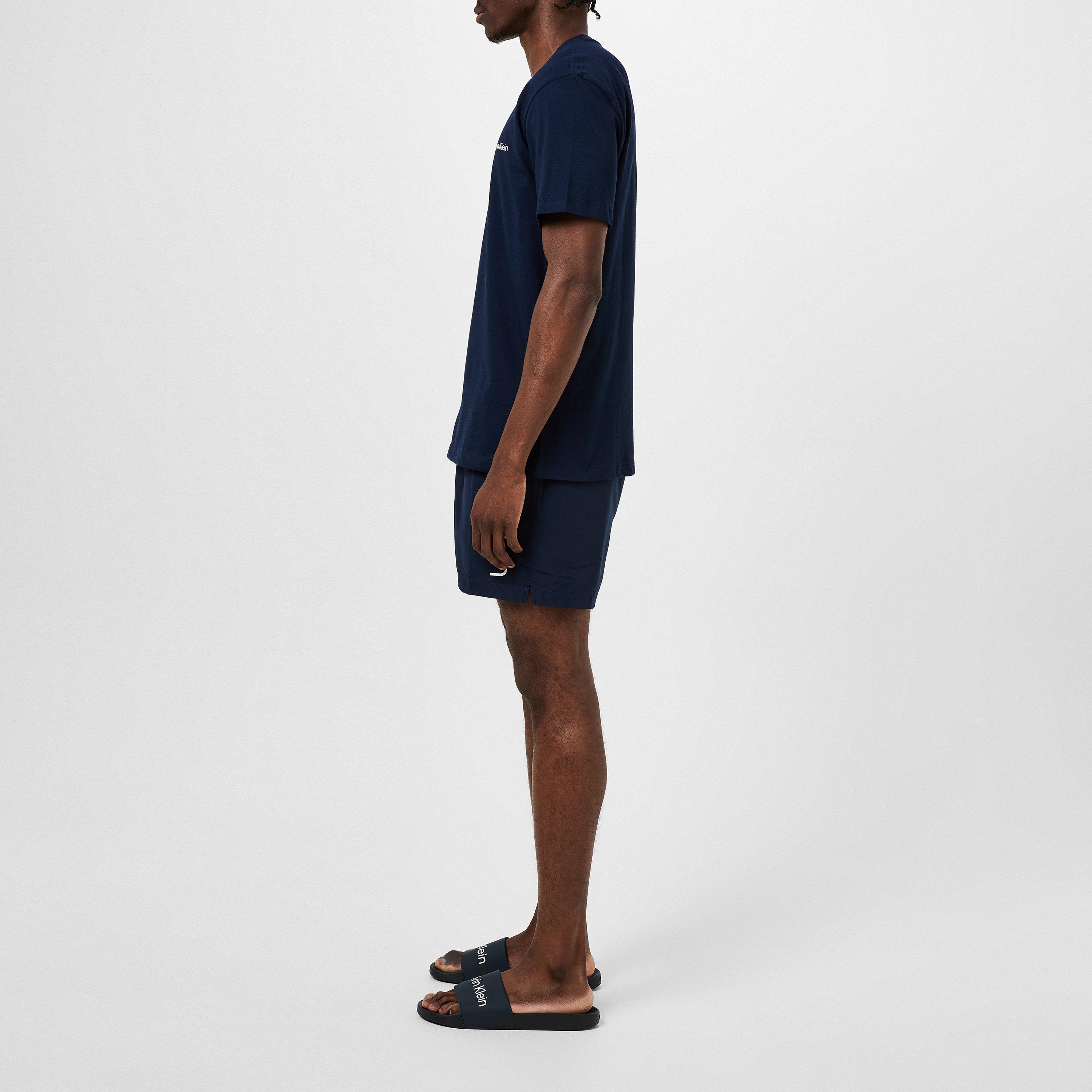 Navy/White - Calvin Klein - Pool Logo Sliders - 6